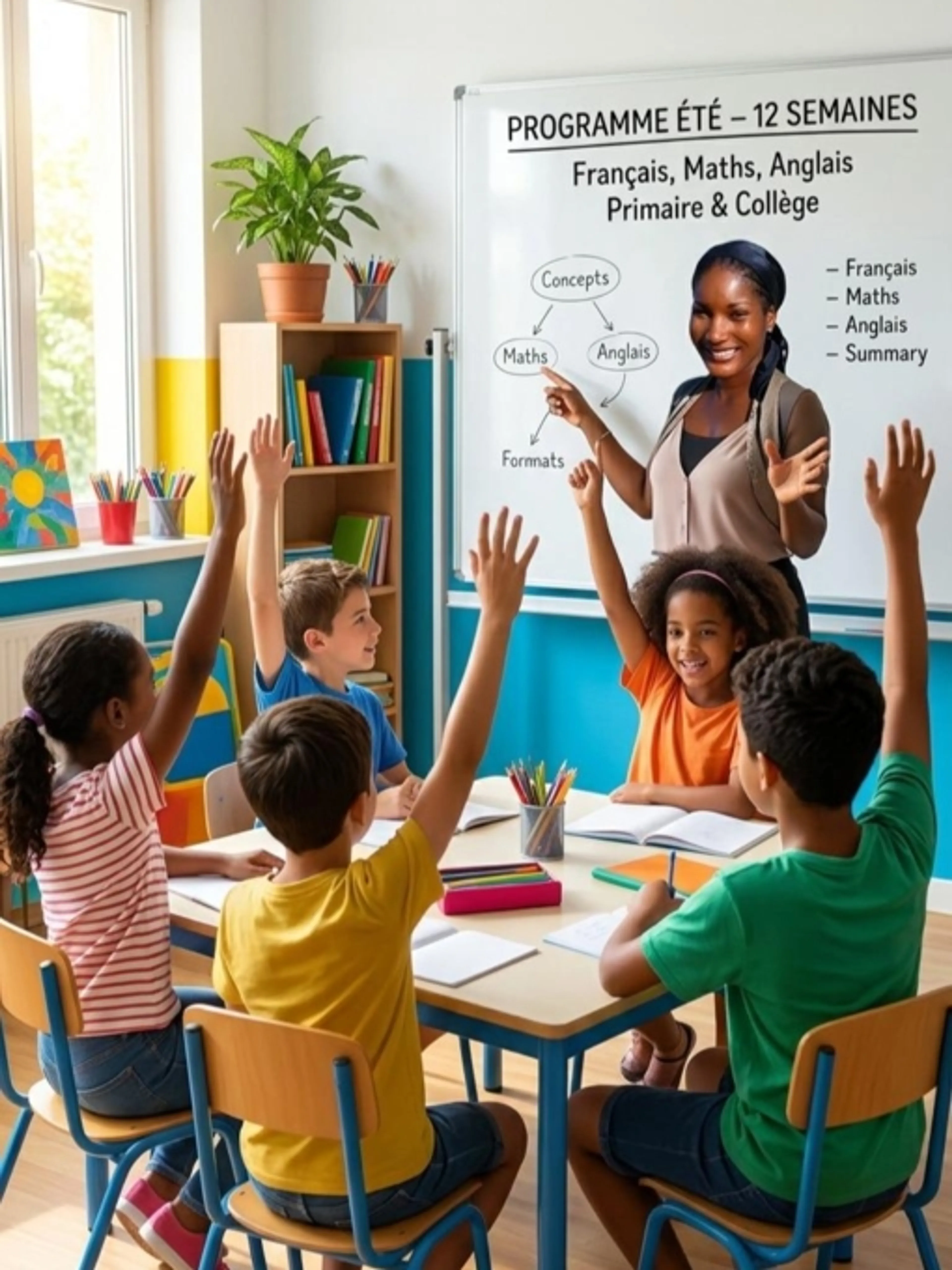 Primaire / Collège : Programme Été – 12 Semaines