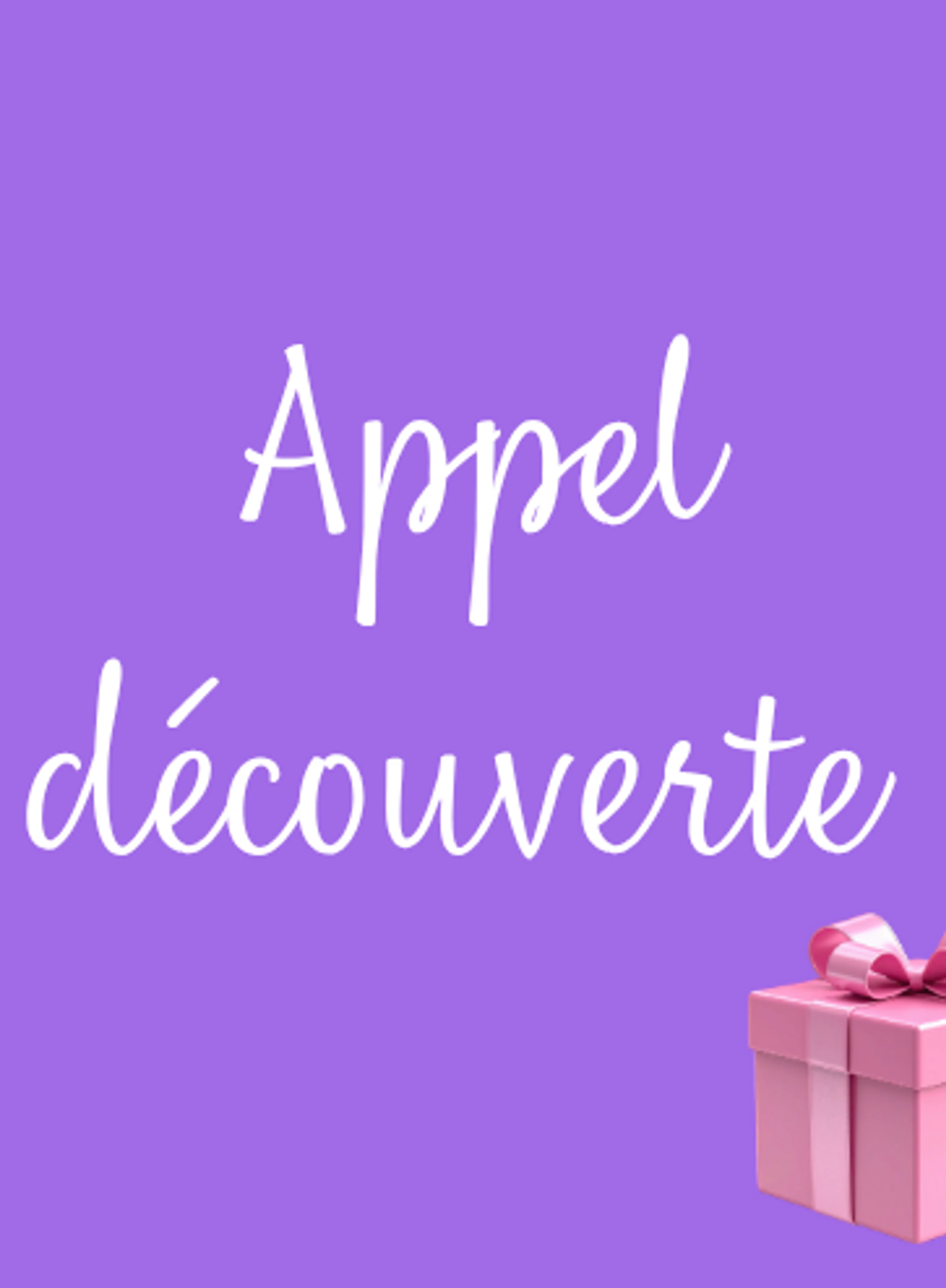 Cet appel découverte de 30 minutes (gratuit et sans engagement) est l’occasion d’échanger sur votre situation professionnelle et vos besoins actuels.