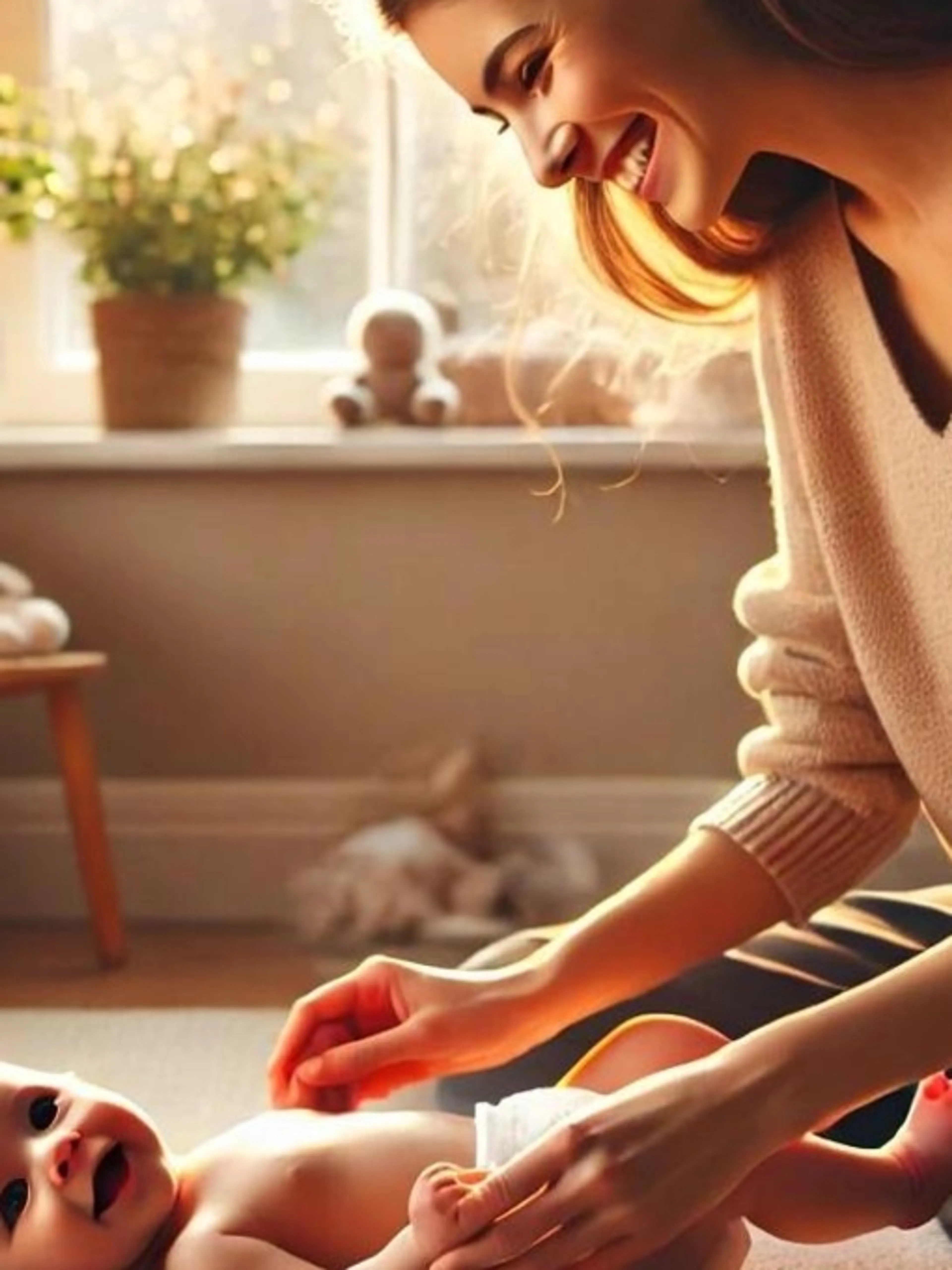 Image de présentation pour l'offre Initiation au massage bien-être bébé par Michelle