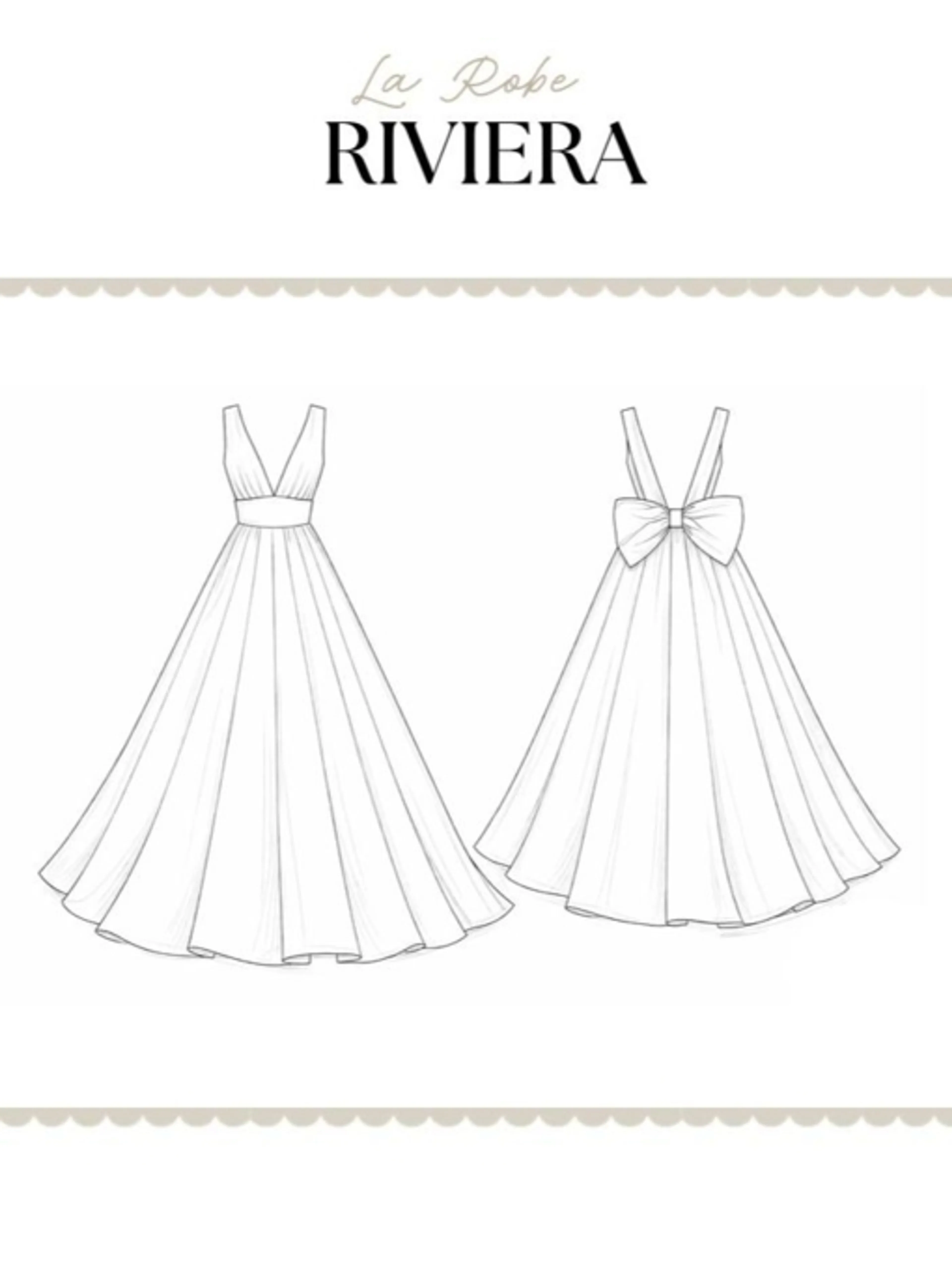 Image de présentation pour l'offre Accompagnement visio 15min | Robe RIVIERA par Claudine_craftylady