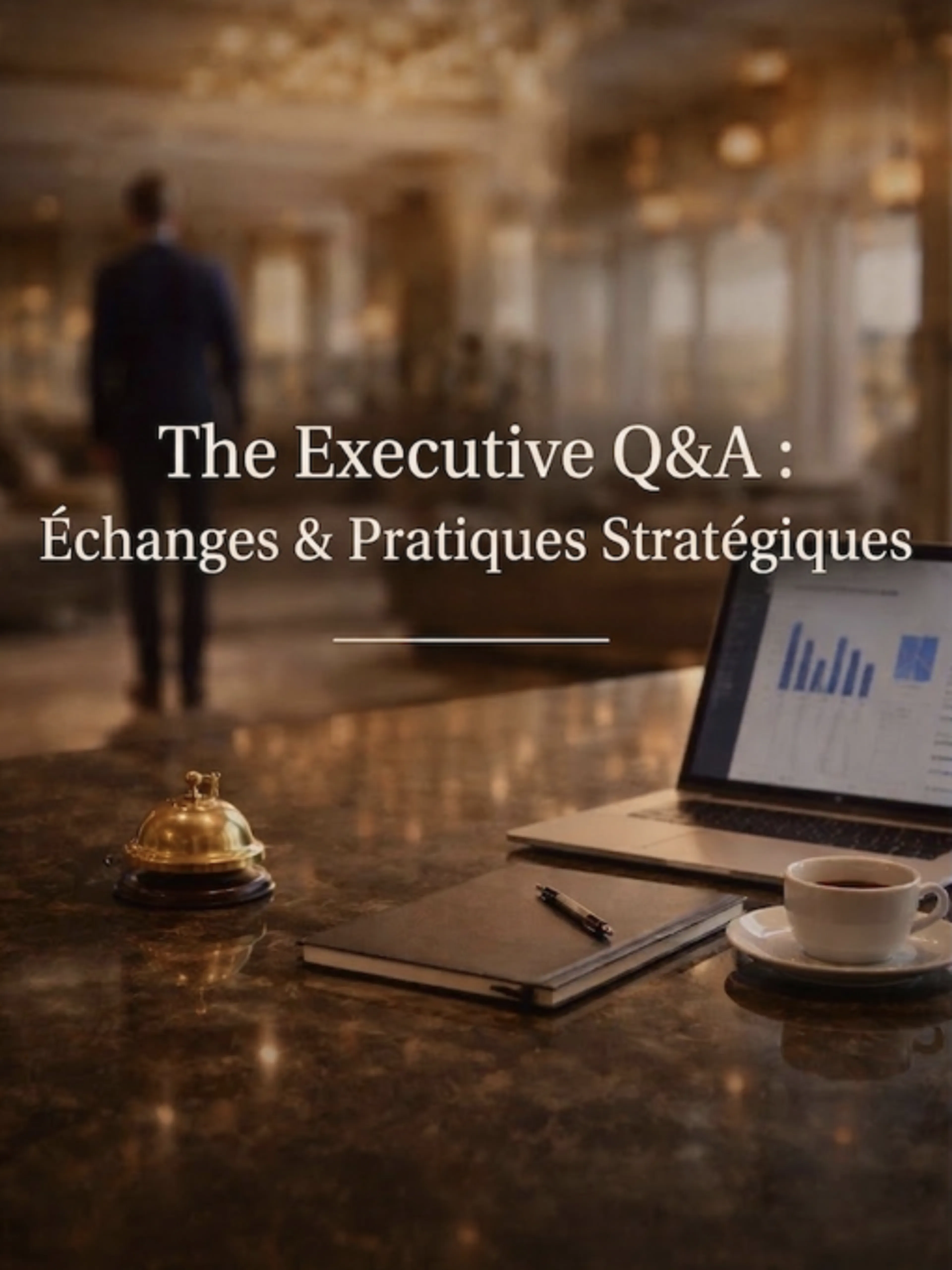 Image de présentation pour l'offre 🇫🇷 The Executive Q&A : Échanges & Pratiques Stratégiques par The Wellness Strategy Room, by Aldina Duarte Ramos