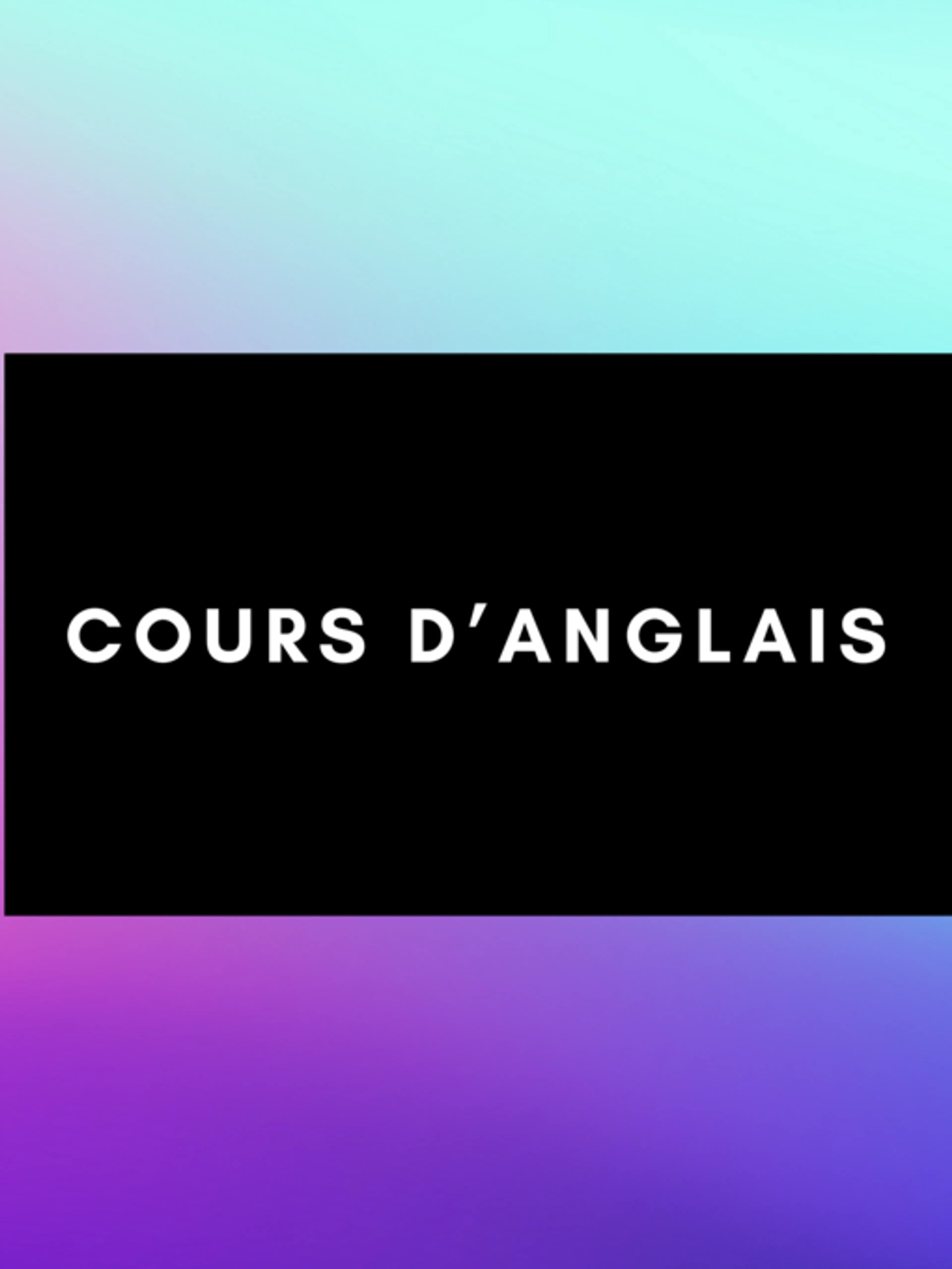 Cours d'anglais sur-mesure / Réussite personnel ou professionnelle