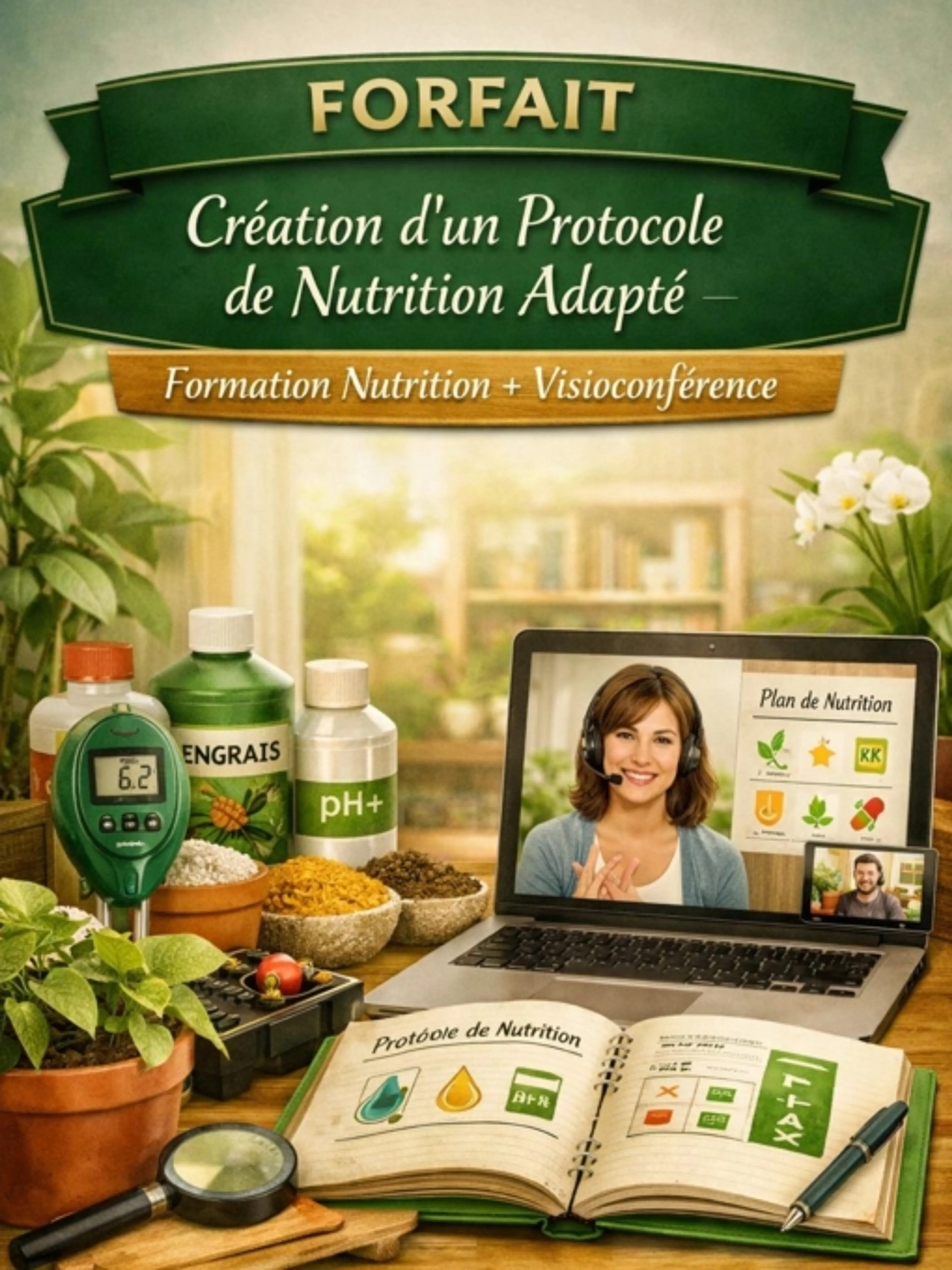 🪴Forfait : Création d'un protocole de nutrition adapté