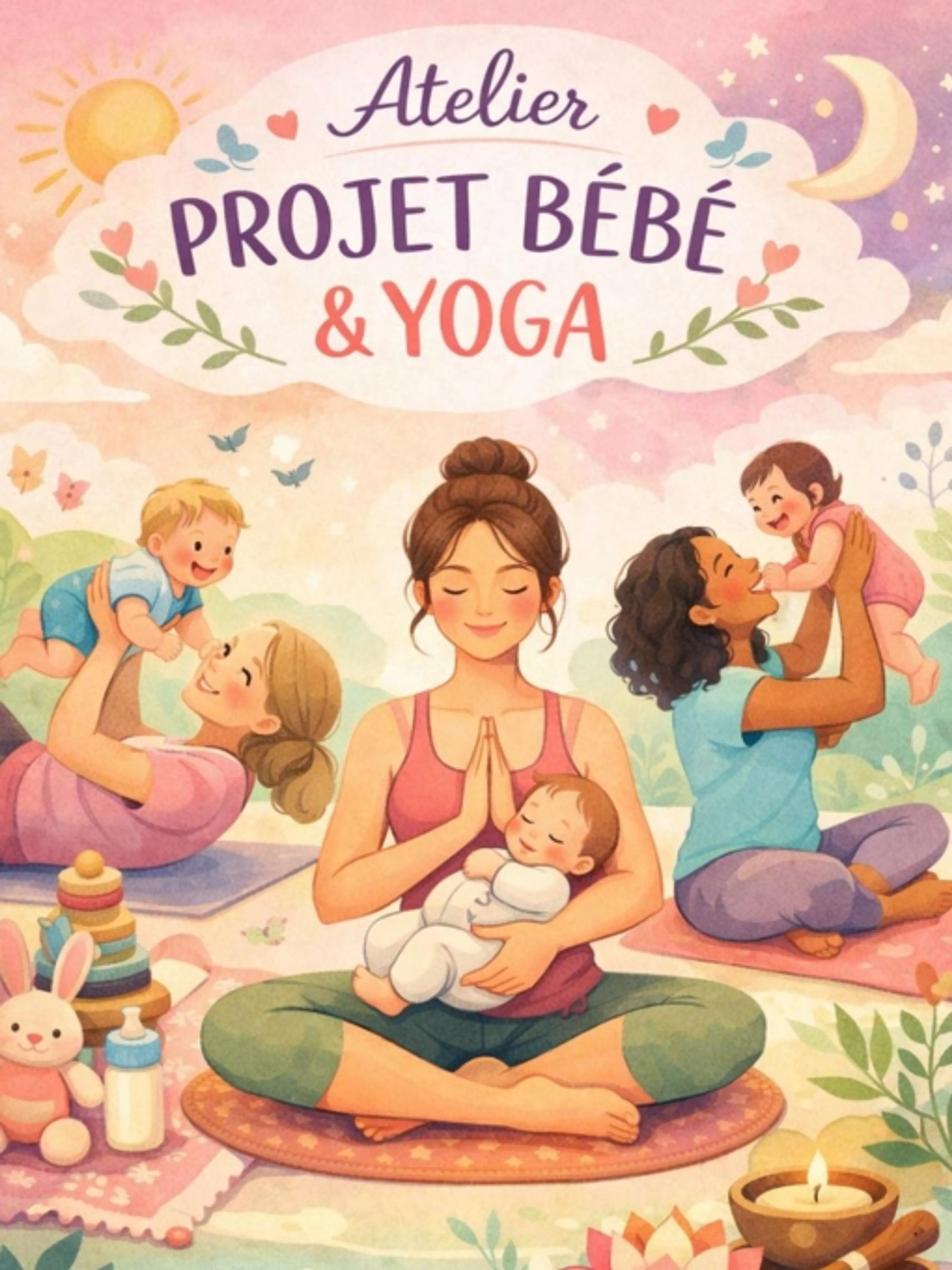 Image de présentation pour l'offre PROJET BÉBÉ : compréhension du corps, mouvement et yoga en faveur de la conception par La Yogi Kiné