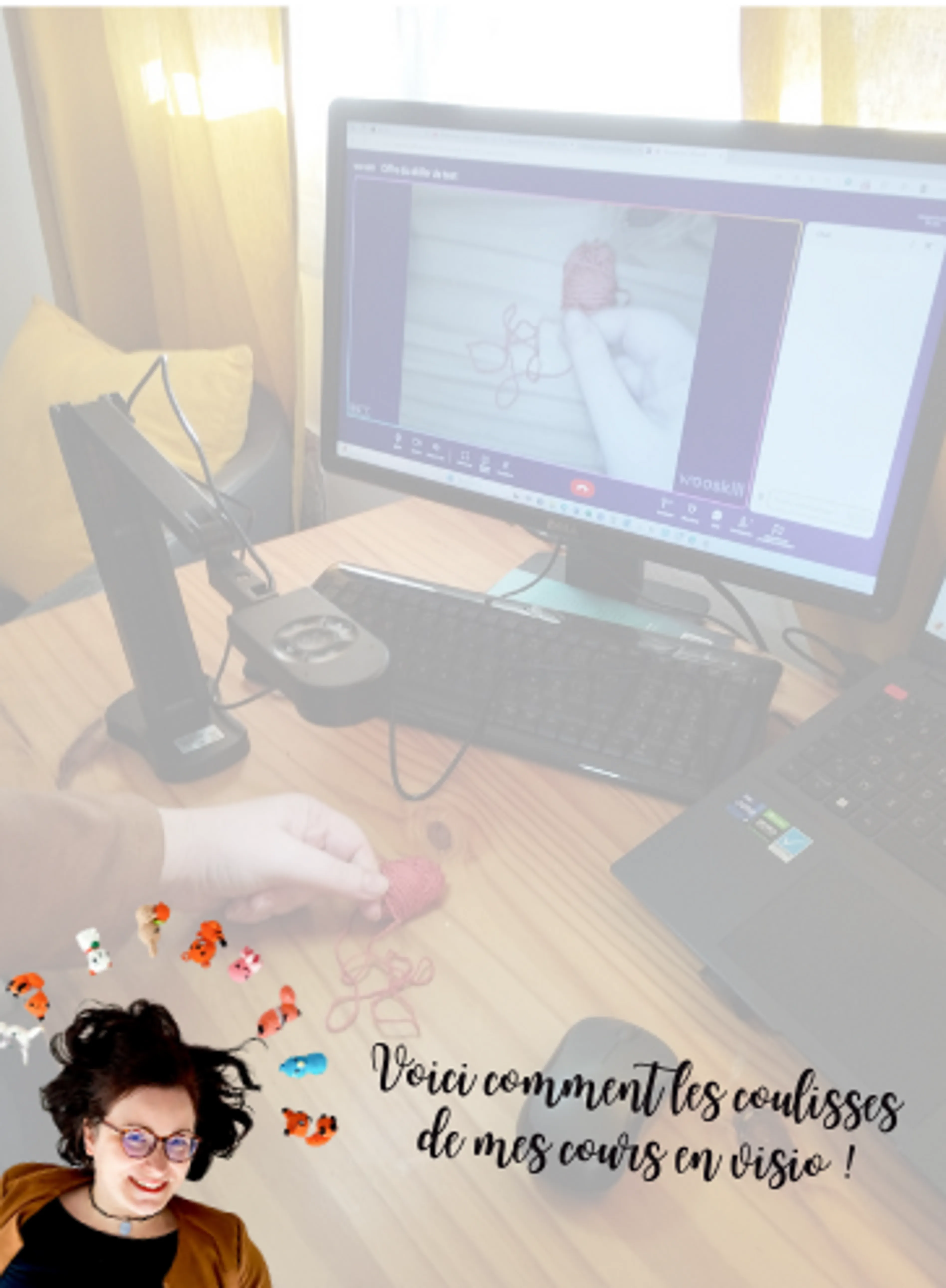 Image de présentation pour l'offre Je révise mes mailles et techniques de crochets en 1H30 ! par Elodie de OmeBonheurs