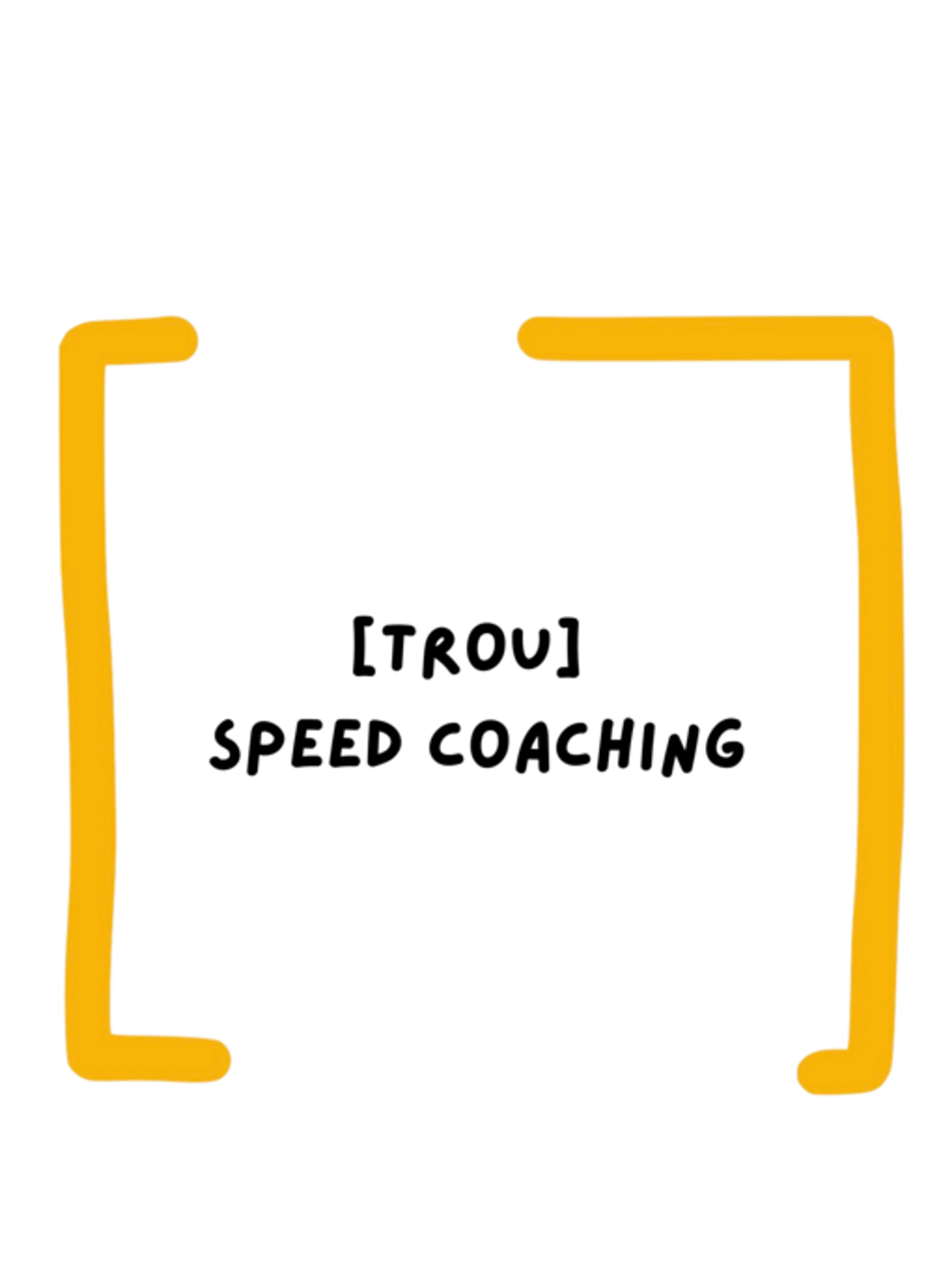 [trou] speed coaching |
séance unique de coaching individuel