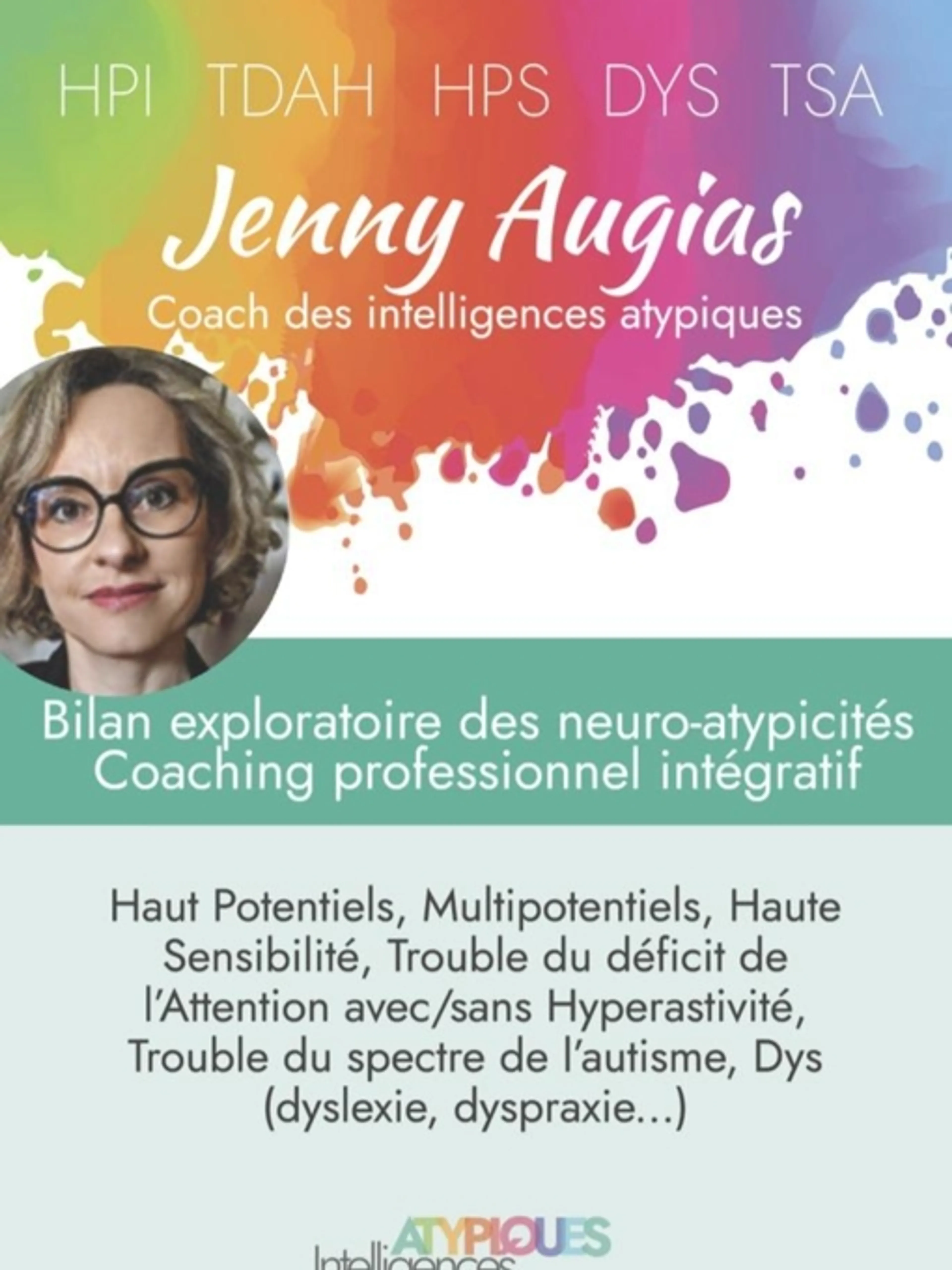 Image de présentation pour l'offre Bilan exploratoire de douance, hypersensibilité et neuroatypies (4h) par Jenny Augias