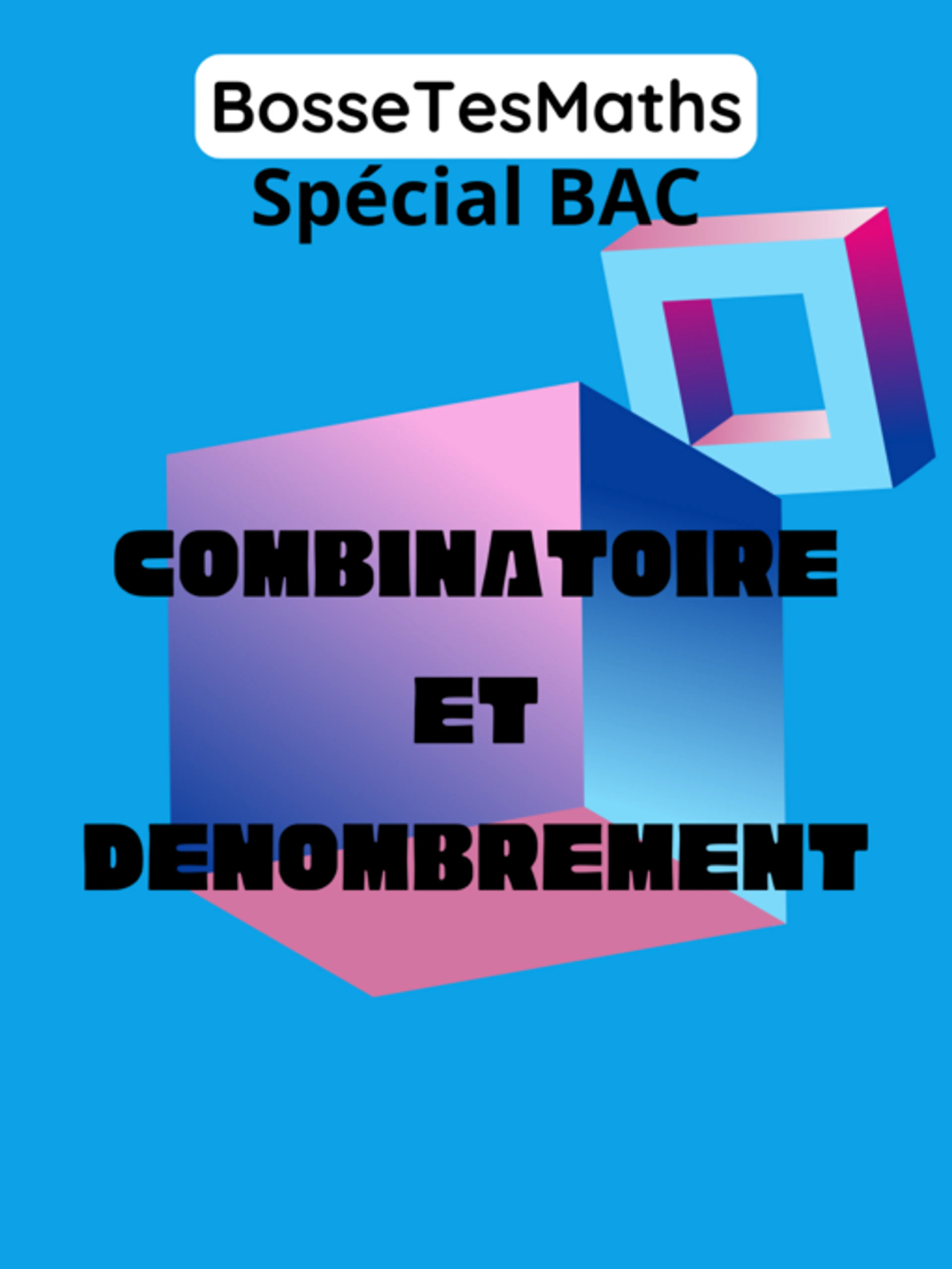 Image de présentation pour l'offre Comprenez le chapitre difficile sur la combinatoire et le dénombrement de Terminale spé maths ! par BosseTesMaths