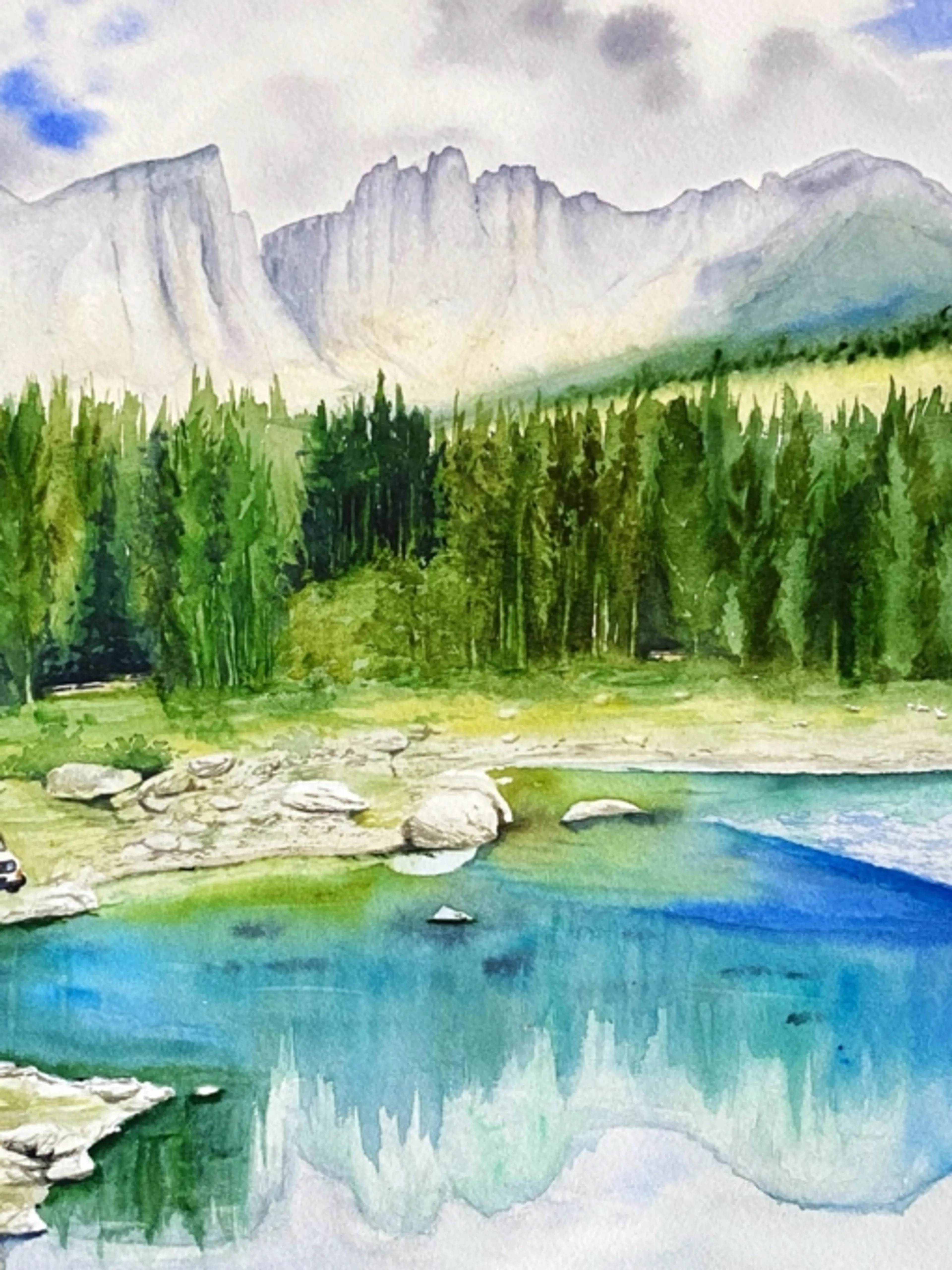 Image de présentation pour l'offre Cours particulier pour peindre ta propre photo de paysage ! par Diane