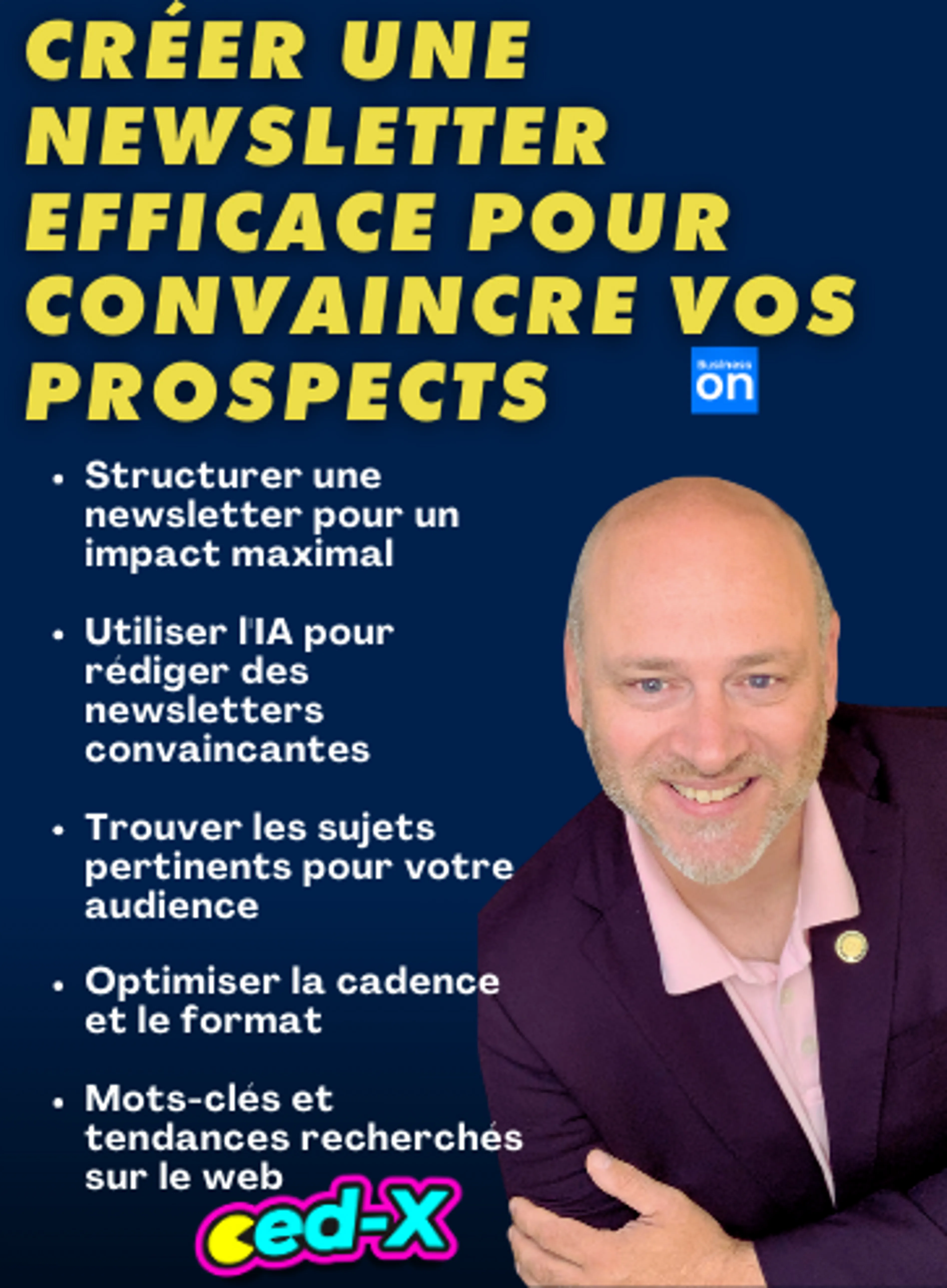 Image de présentation pour l'offre Créer une Newsletter Impactante sur LinkedIn Ligne éditorial par Cedric
