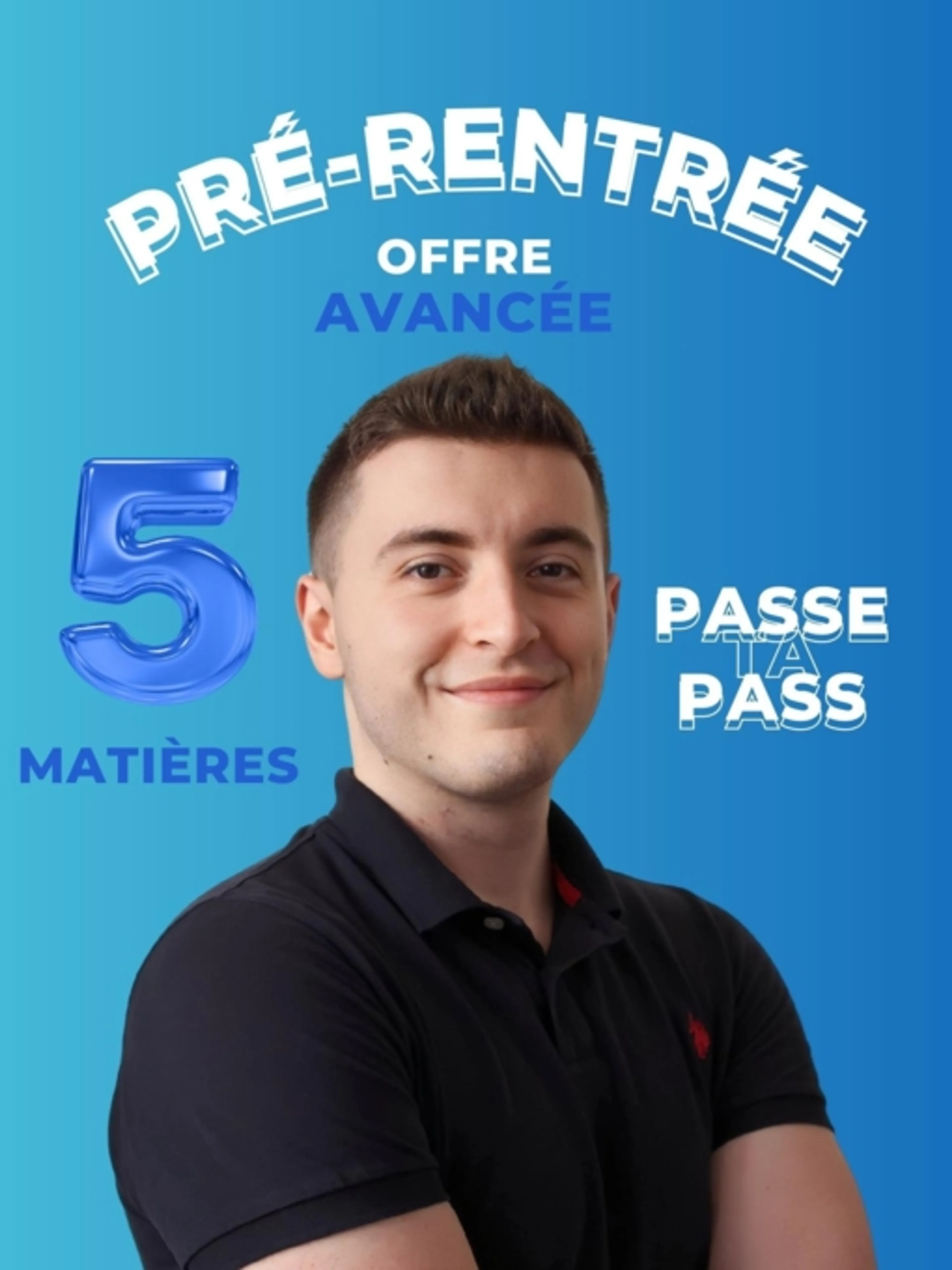 Image de présentation pour l'offre Pré-rentrée PASSE TA PASS - Offre Avancée
Chimie + Biochimie + Biologie Cellulaire + Histologie + Biophysique par Passe Ta Pass