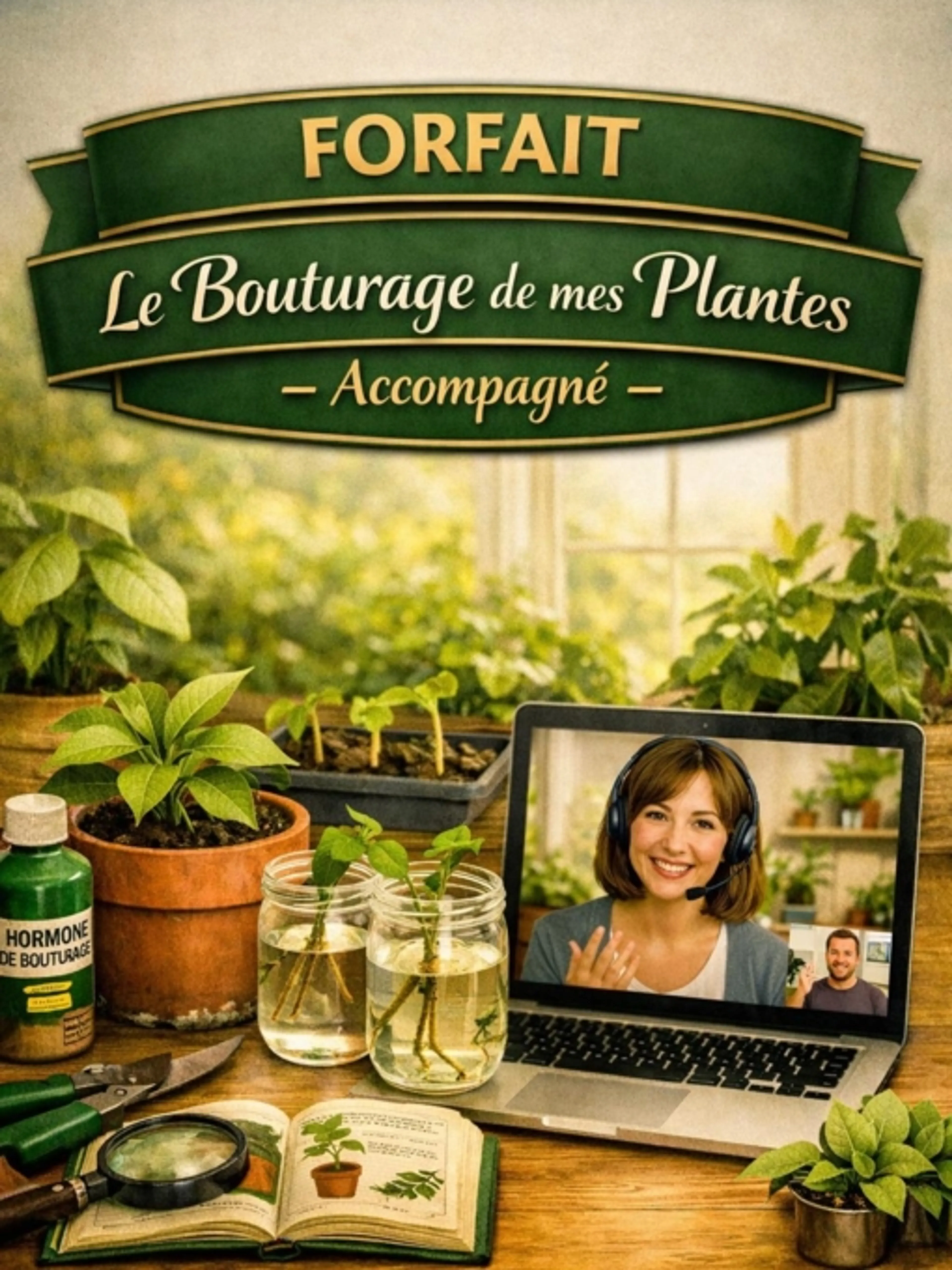 🌿Forfait: Accompagnement personnalisé sur le bouturage de mes plantes