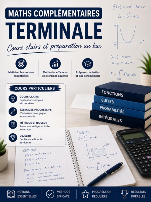 Offre Maths complémentaires terminale — cours clairs et préparation au ...