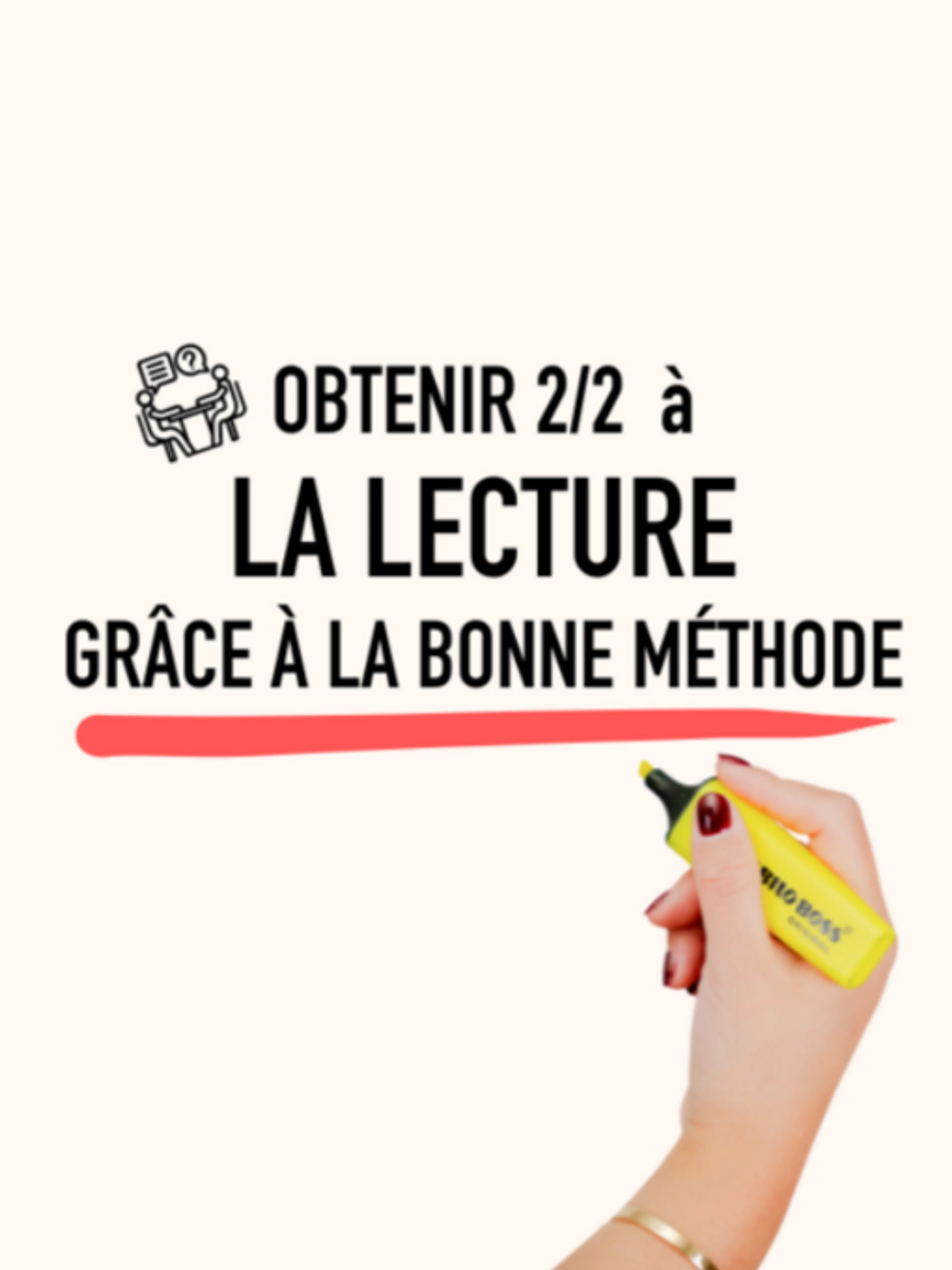 Image de présentation pour l'offre Obtenir 2/2 à la question de lecture grâce à la bonne méthode 2026 par Selene