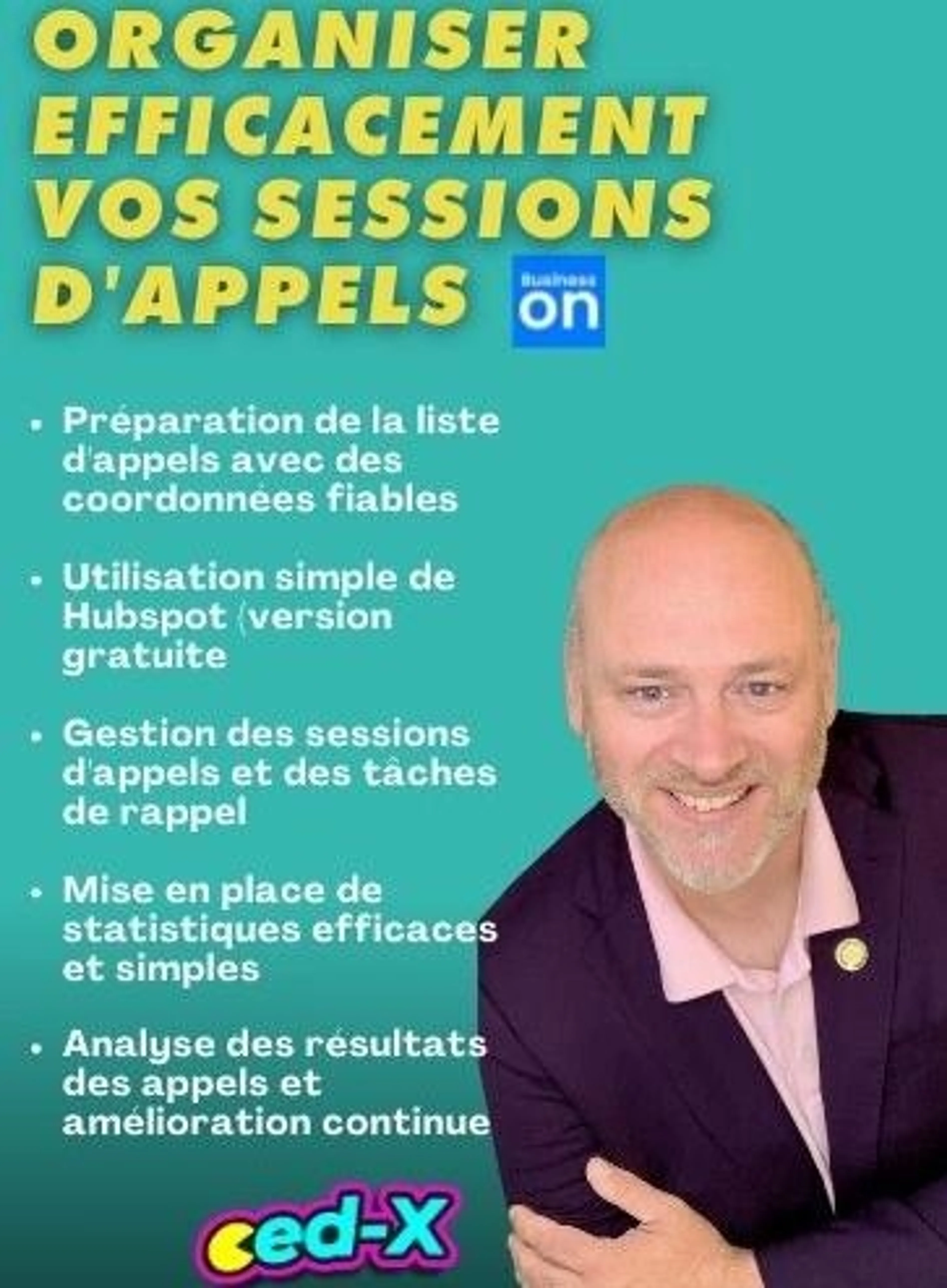 Image de présentation pour l'offre Optimiser l'organisation de vos sessions d'appels par Cedric