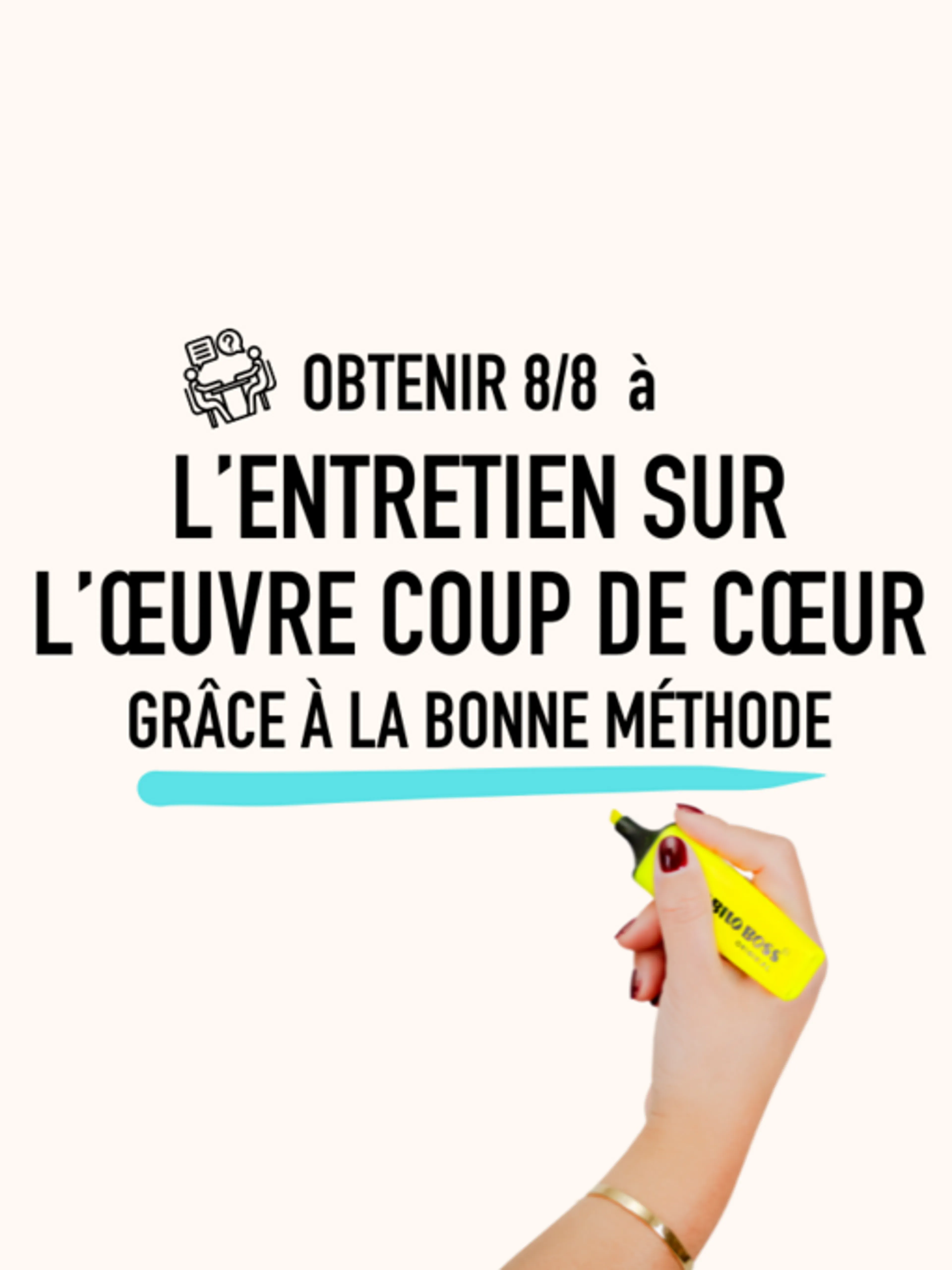 Image de présentation pour l'offre Obtenir 8/8 à l'entretien sur l'œuvre coup de cœur par Selene