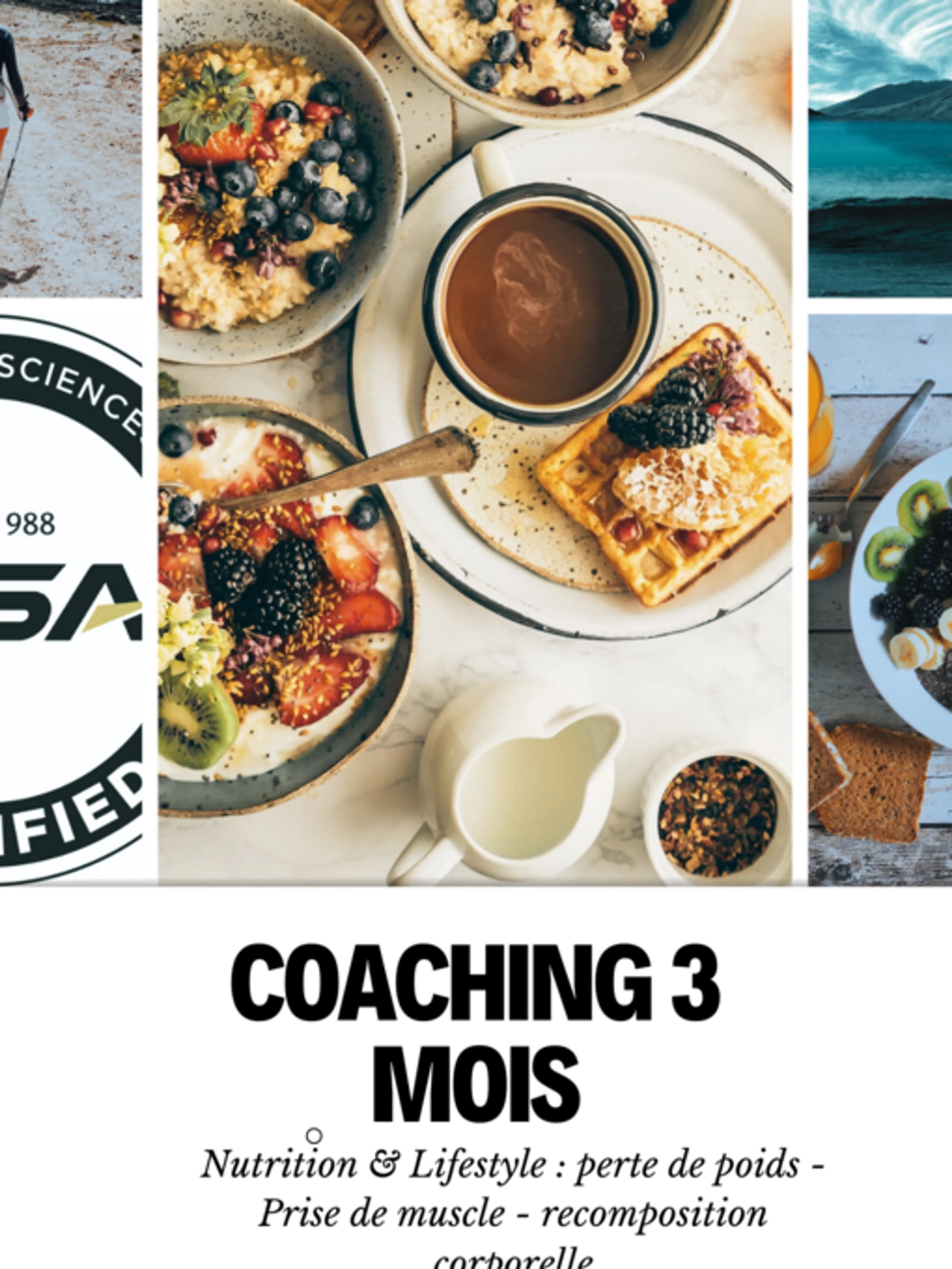 Coaching Nutrition d'une durée de trois mois (Perte de poids, santé...)