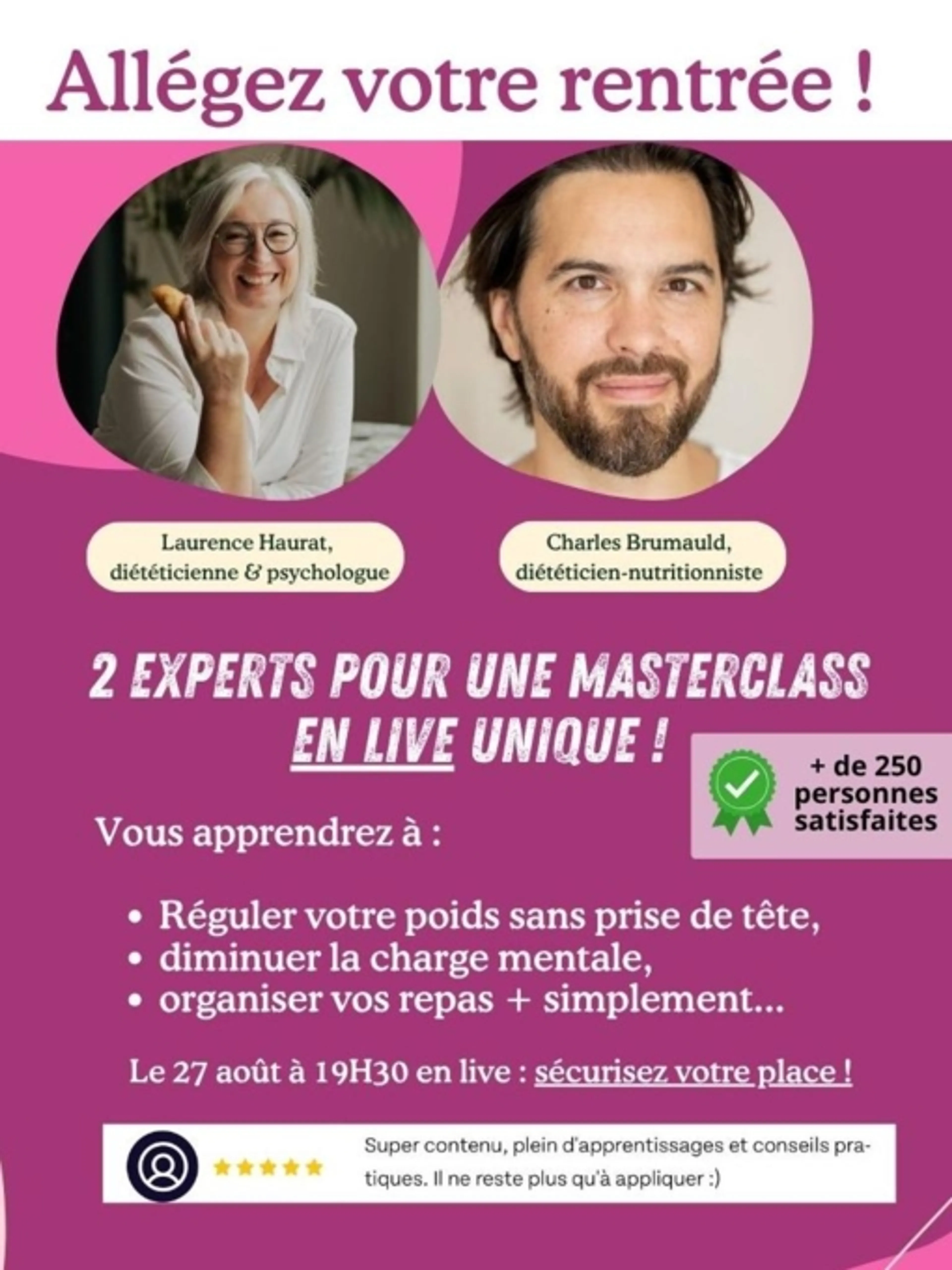 Image de présentation pour l'offre RESET RENTRÉE : ALLÉGEZ VOTRE QUOTIDIEN par Charles