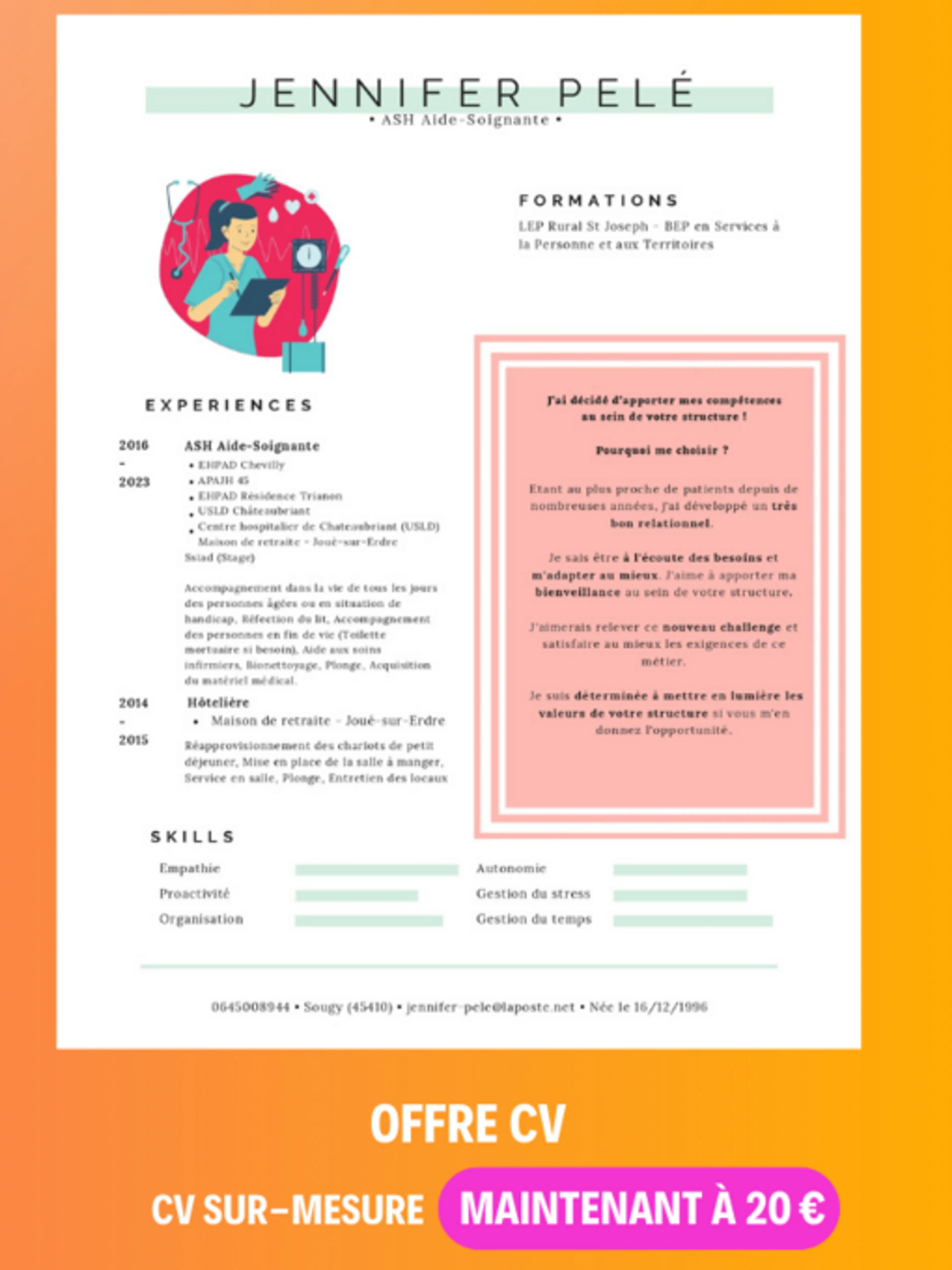 Création de CV sur-Mesure