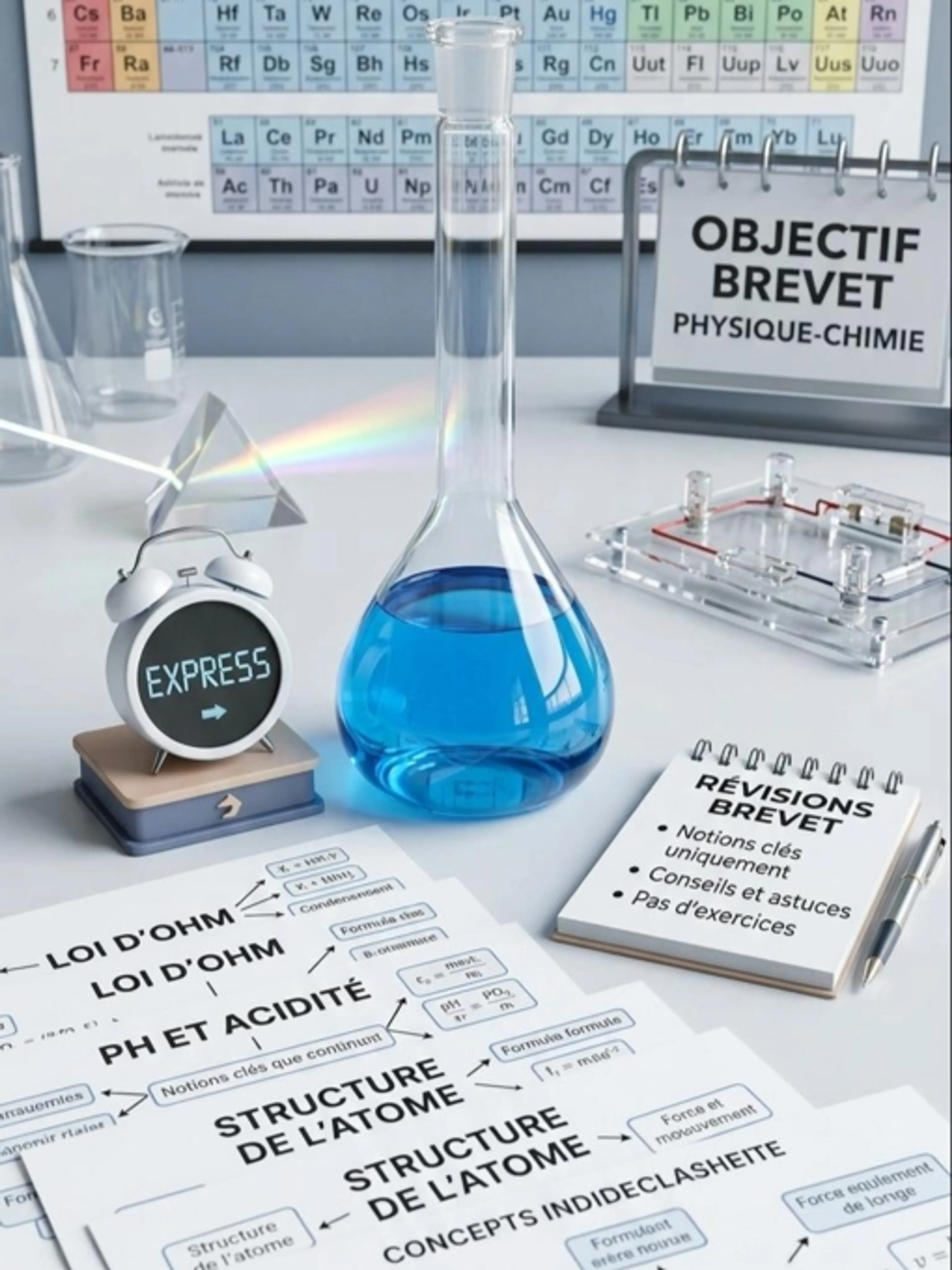 Image de présentation pour l'offre Révisions Express - Physique-Chimie par La Prof Julie