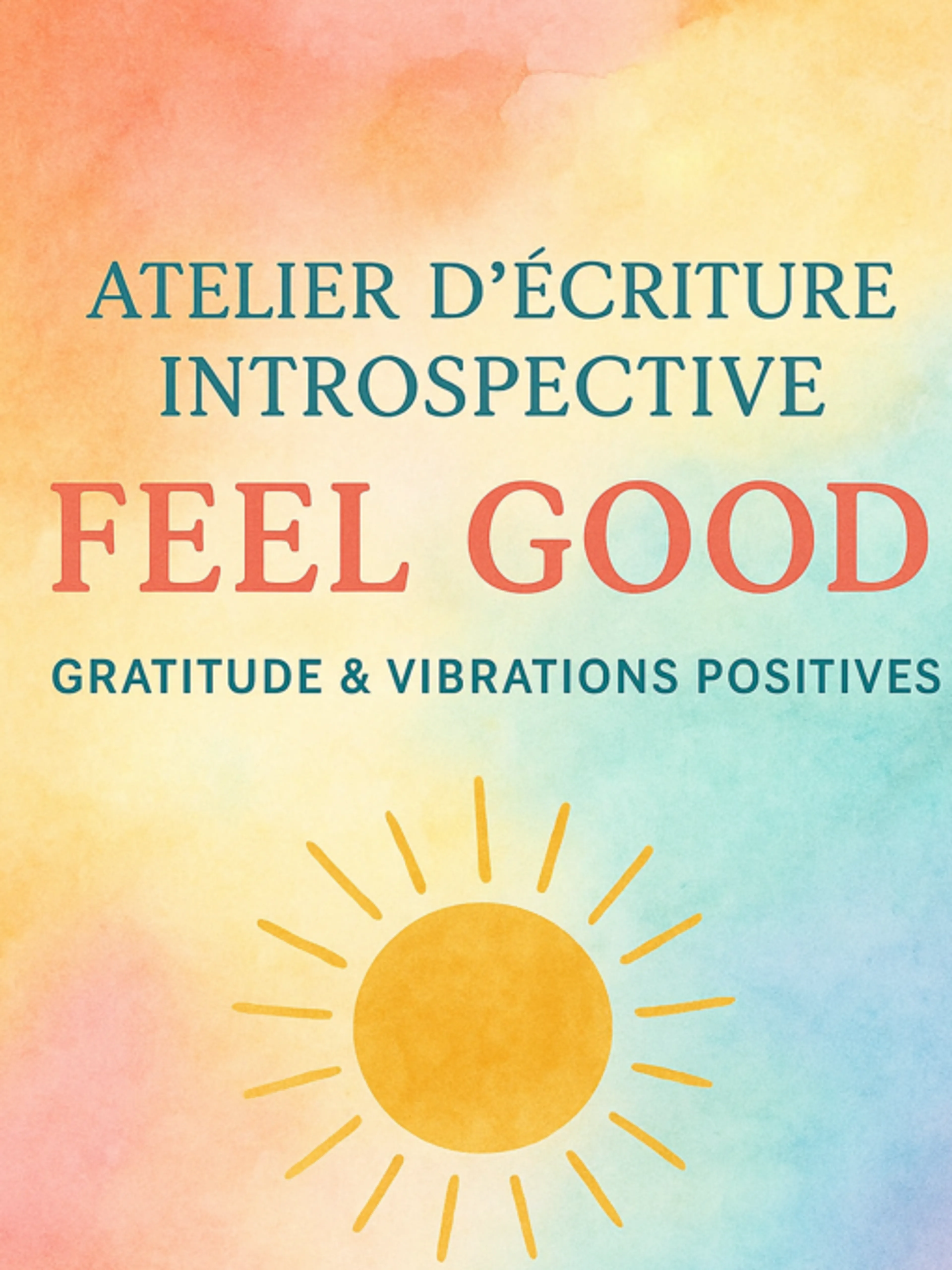 Image de présentation pour l'offre Séance guidée de Journaling/ Ecriture introspective "Feel Good"
Je vous propose des exercices d'écriture pour cultiver votre optimisme. par Ophélie