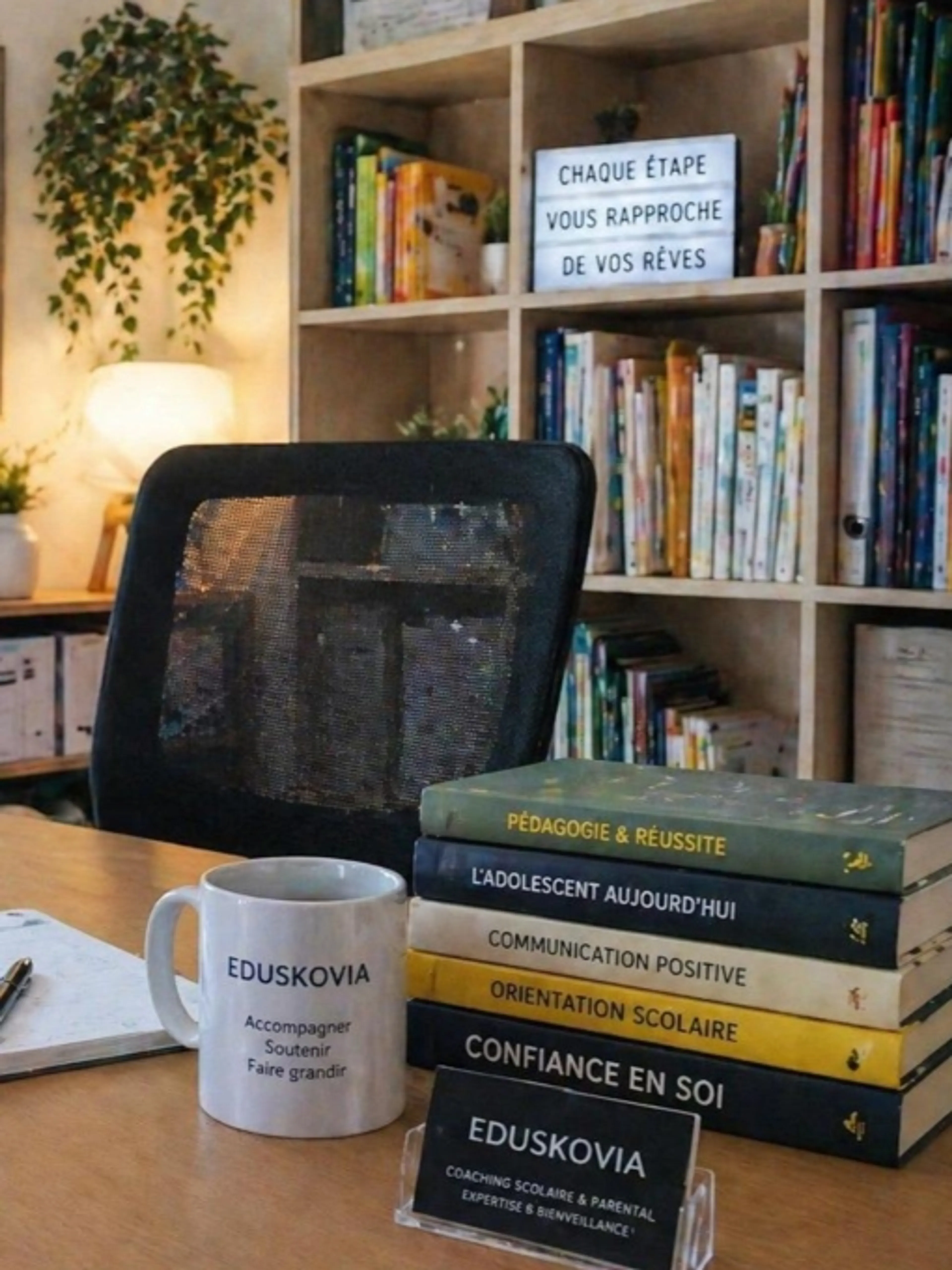 Image de présentation pour l'offre Coaching personnalisé pour familles et élèves en difficulté par EDUSKOVIA