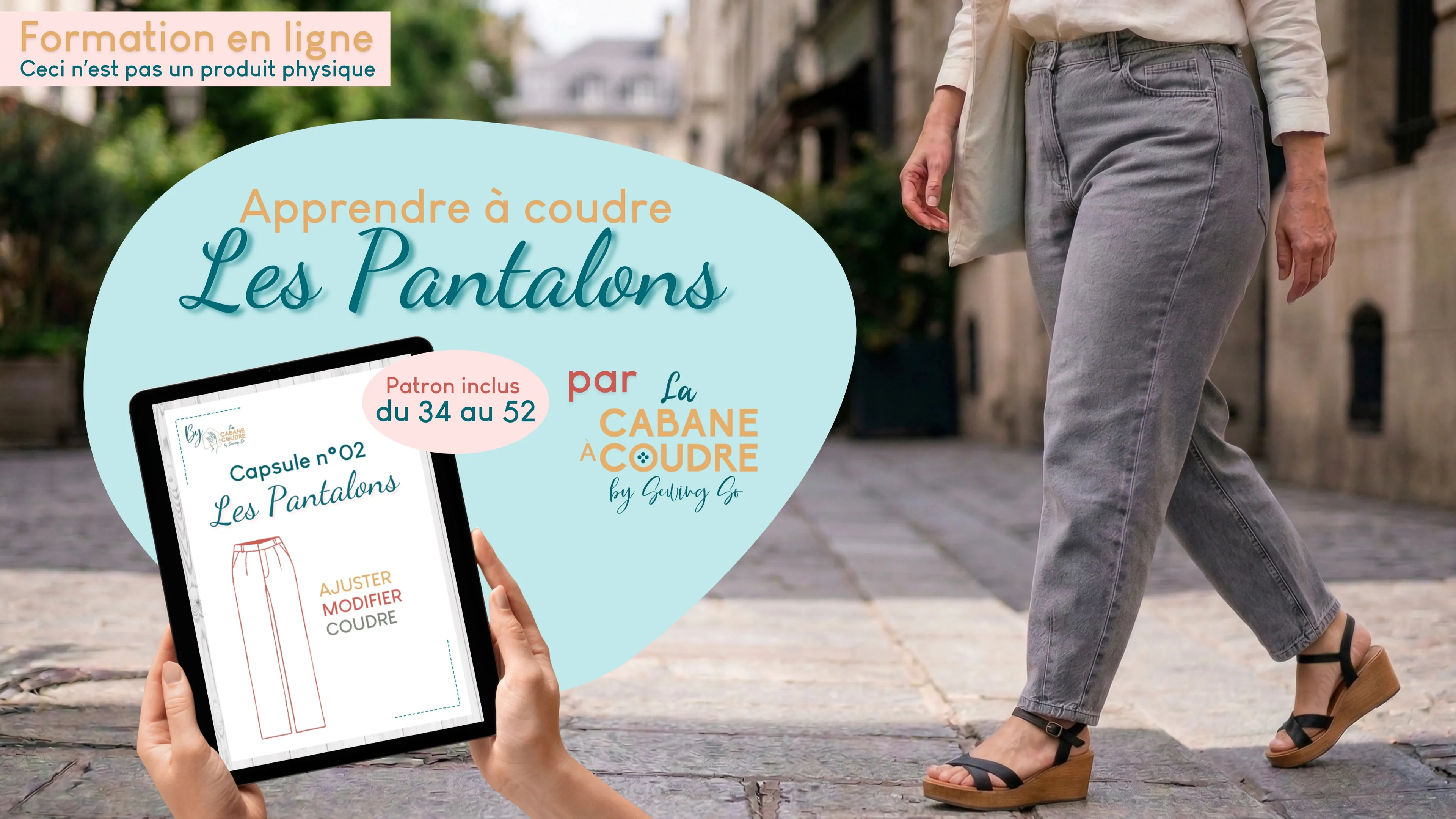 Formation La Cabane à Coudre : Capsule N°2 - Les pantalons 🧵