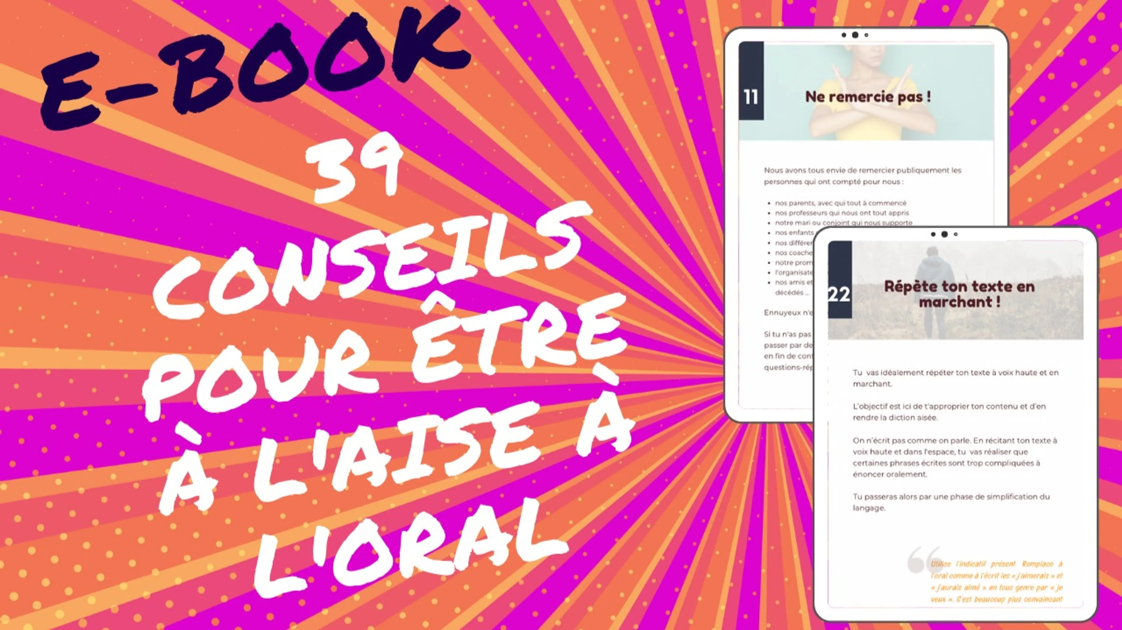 Prenez la parole avec assurance grâce à notre e-book de 39 conseils pratiques
