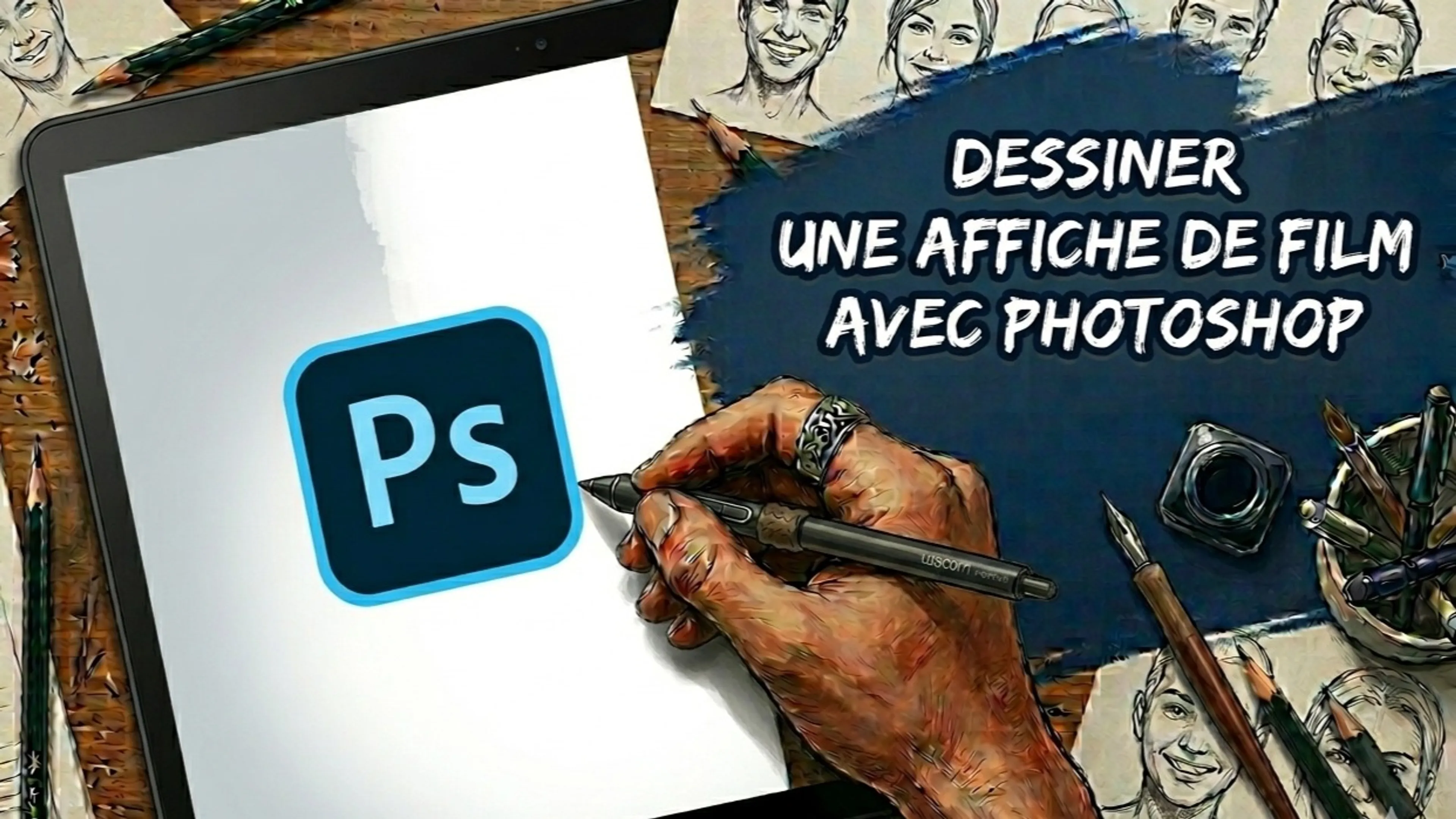 PHOTOSHOP: Dessiner une affiche de film de A à Z