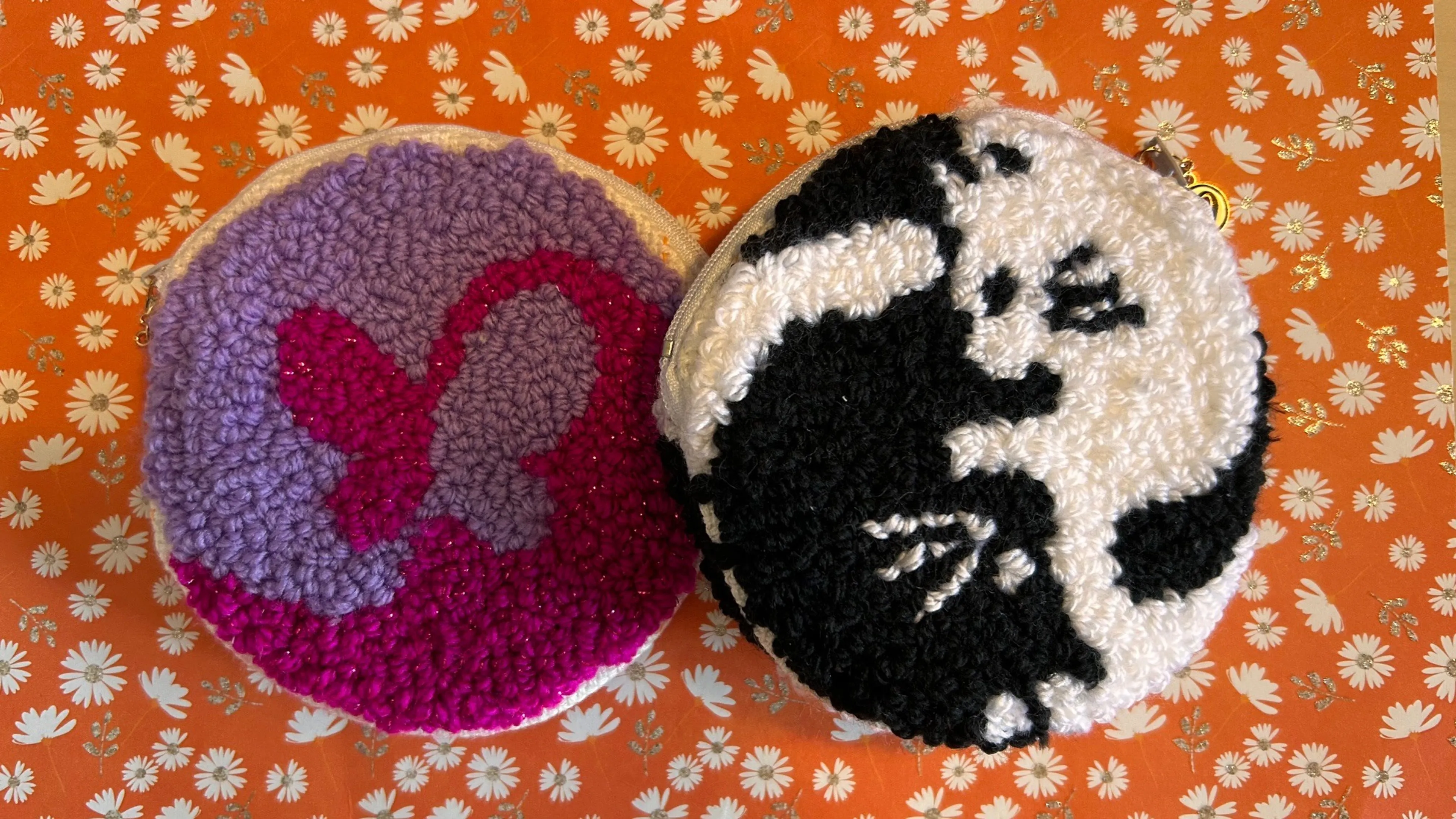2 Templates Ying-Yang en punch needle