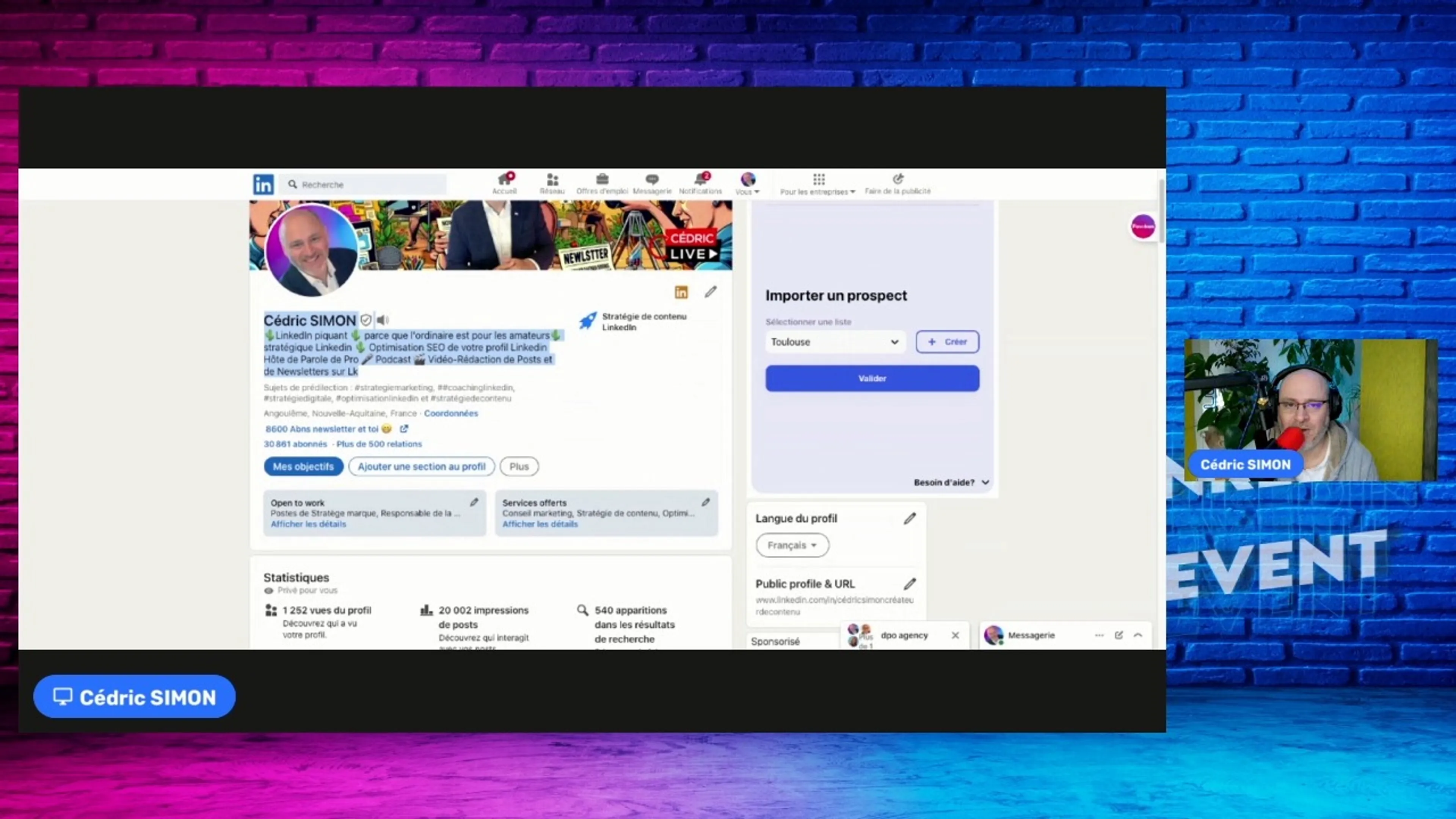 🚀 Atelier SEO pour LinkedIn - Offert🚀