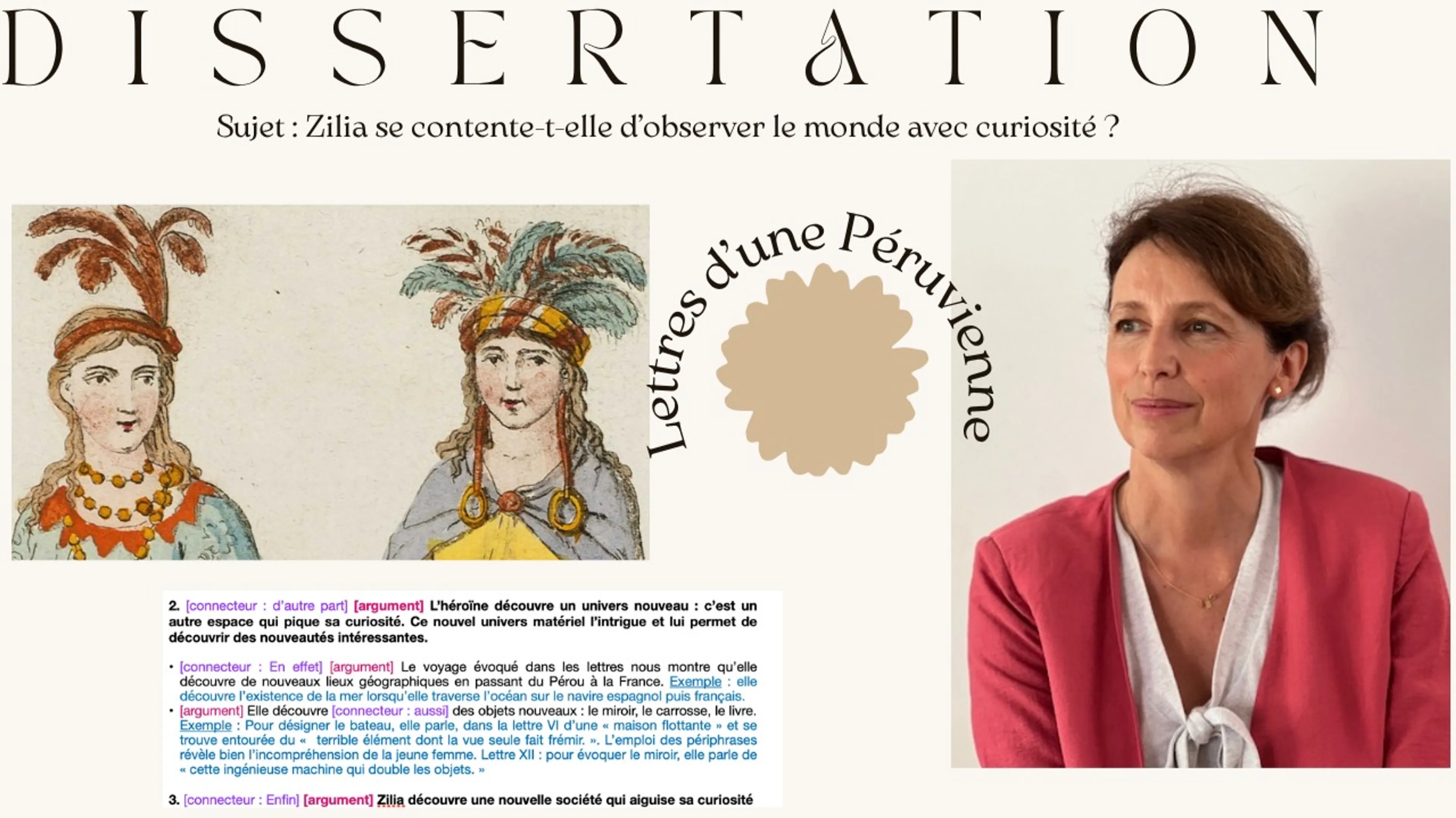 Une dissertation expliquée -Lettres d'une Péruvienne