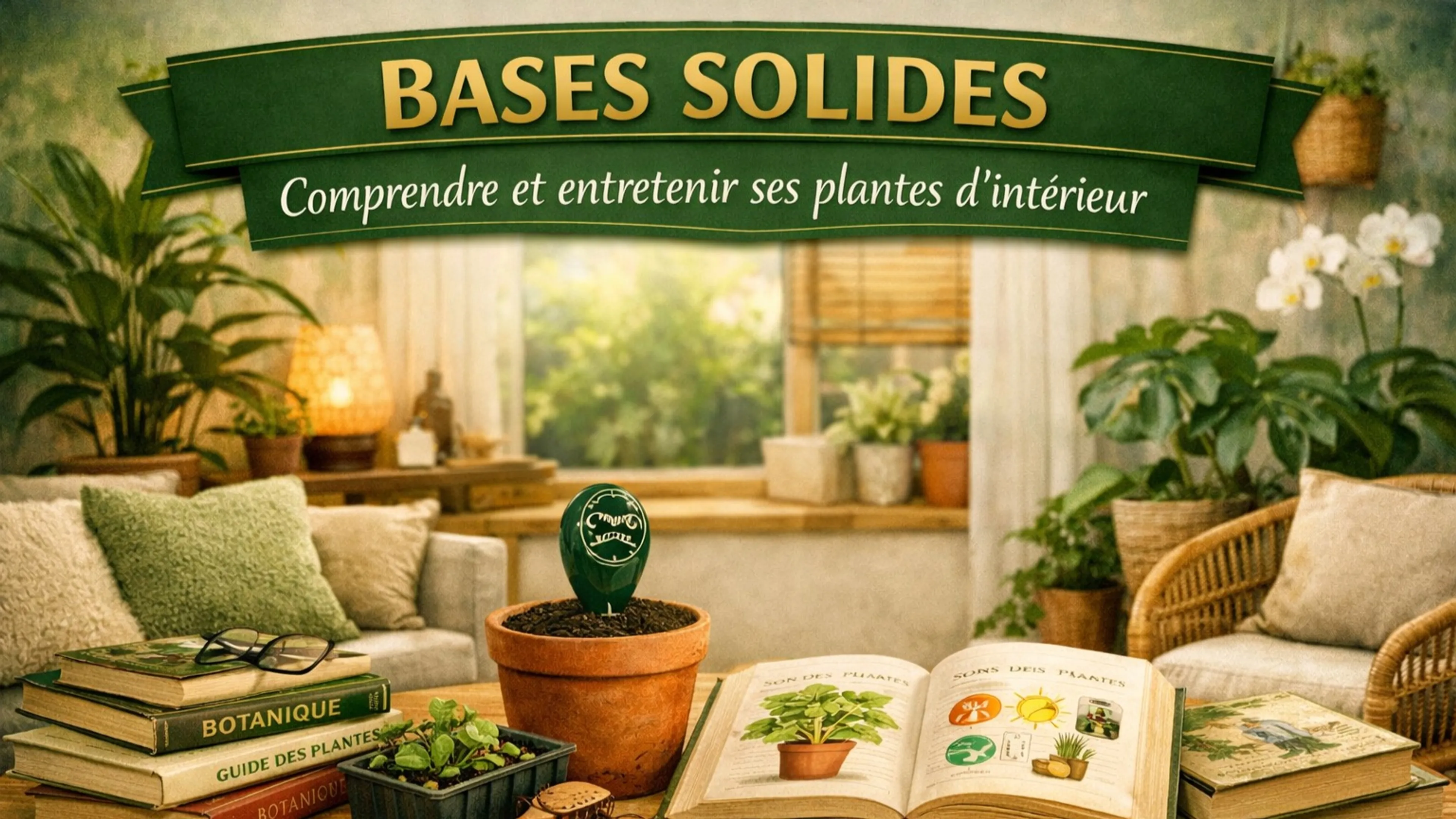 Bases solides : Comprendre et entretenir ses plantes d’intérieur (niveau – débutant)