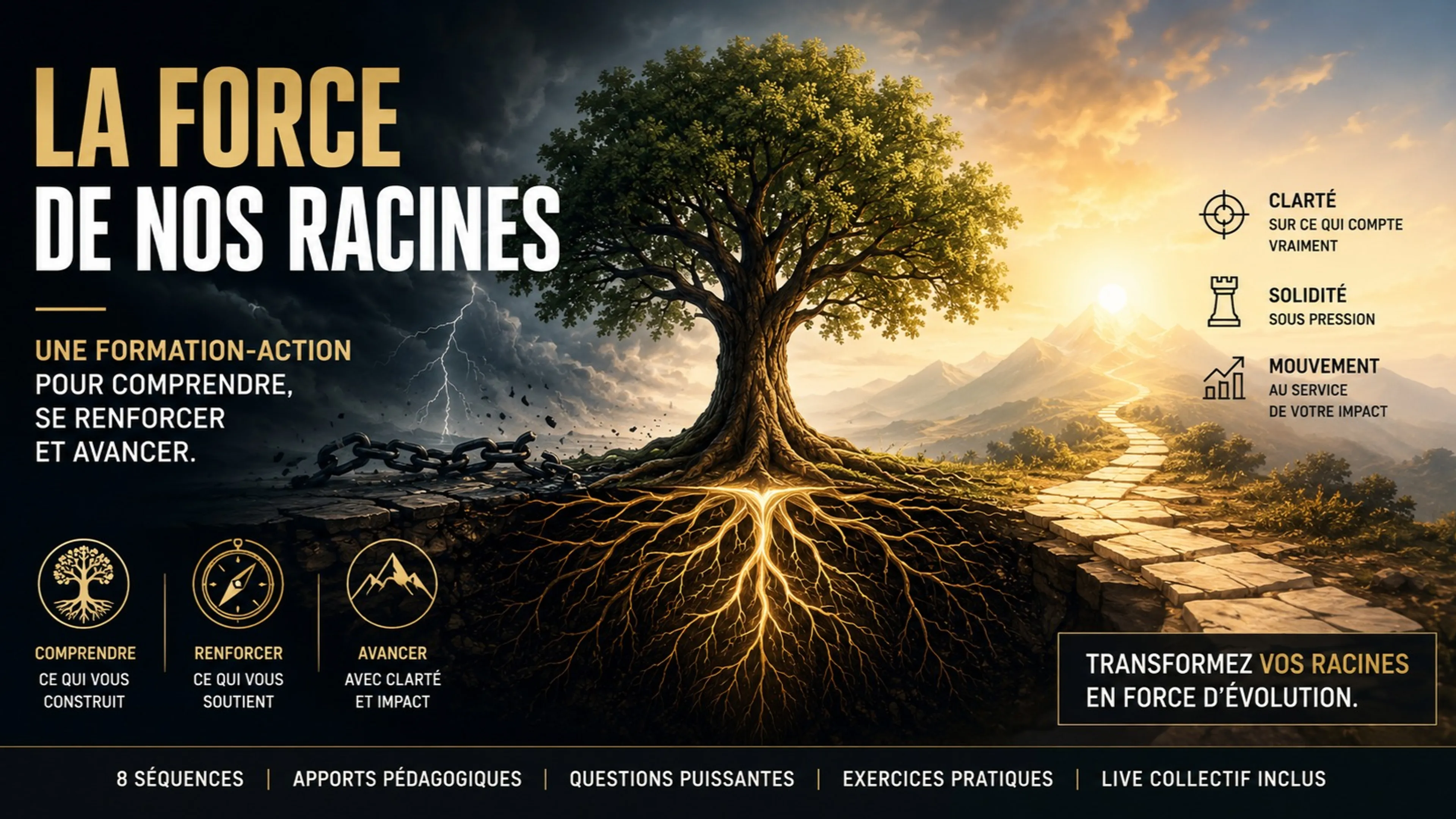 La force de nos racines : ce qui nous structure, nous soutient et nous met en mouvement