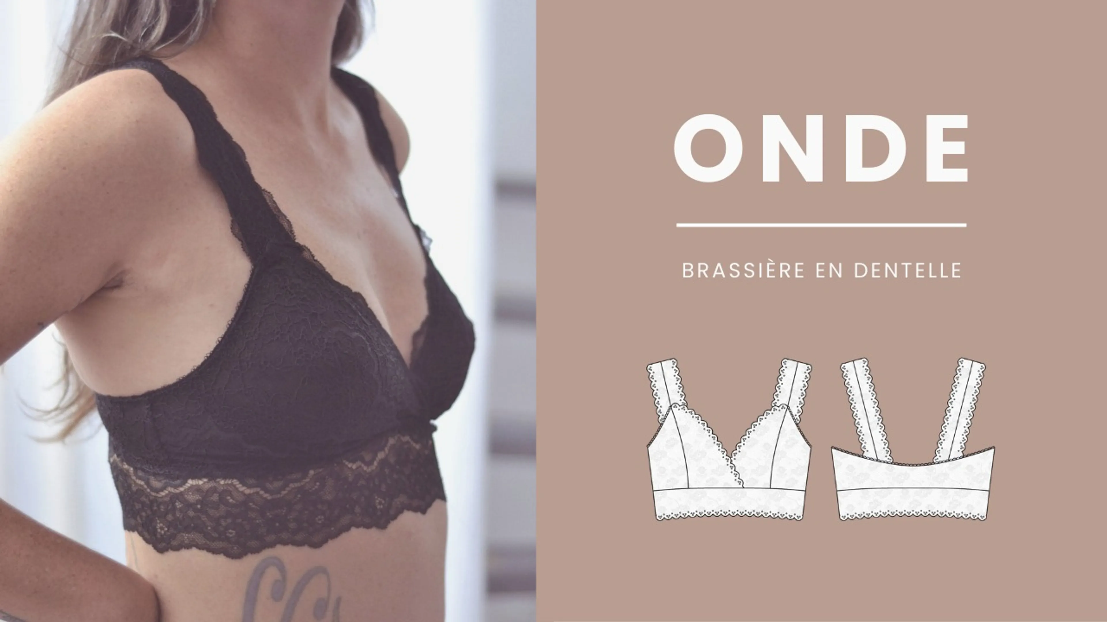 Coudre une brassière en dentelle