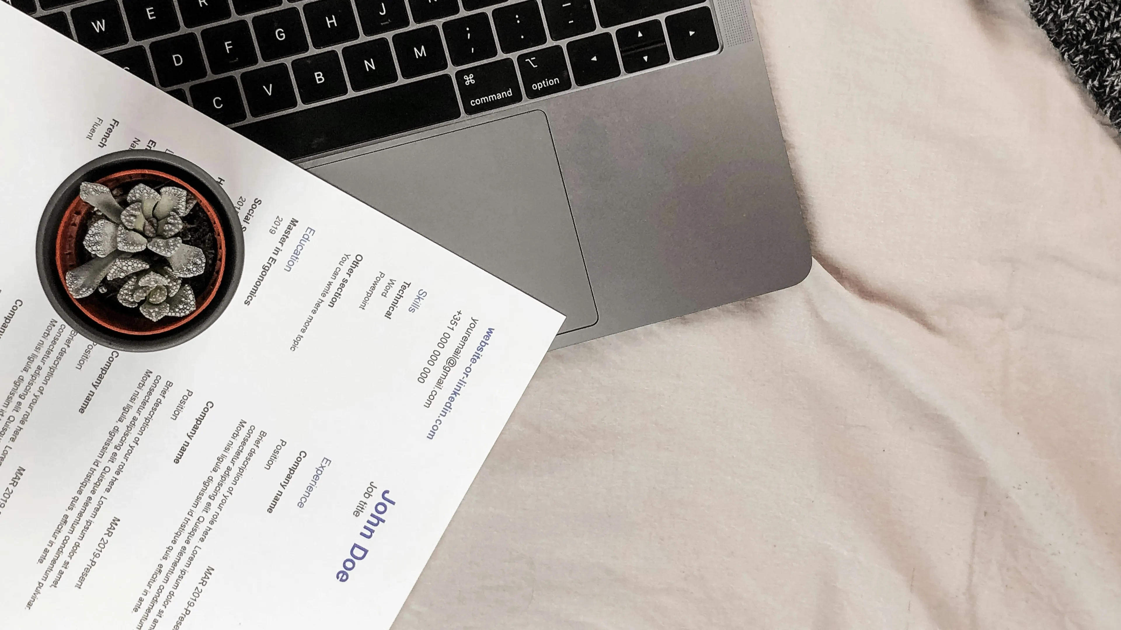 Mes attentes sur le CV le template pour un CV parfait