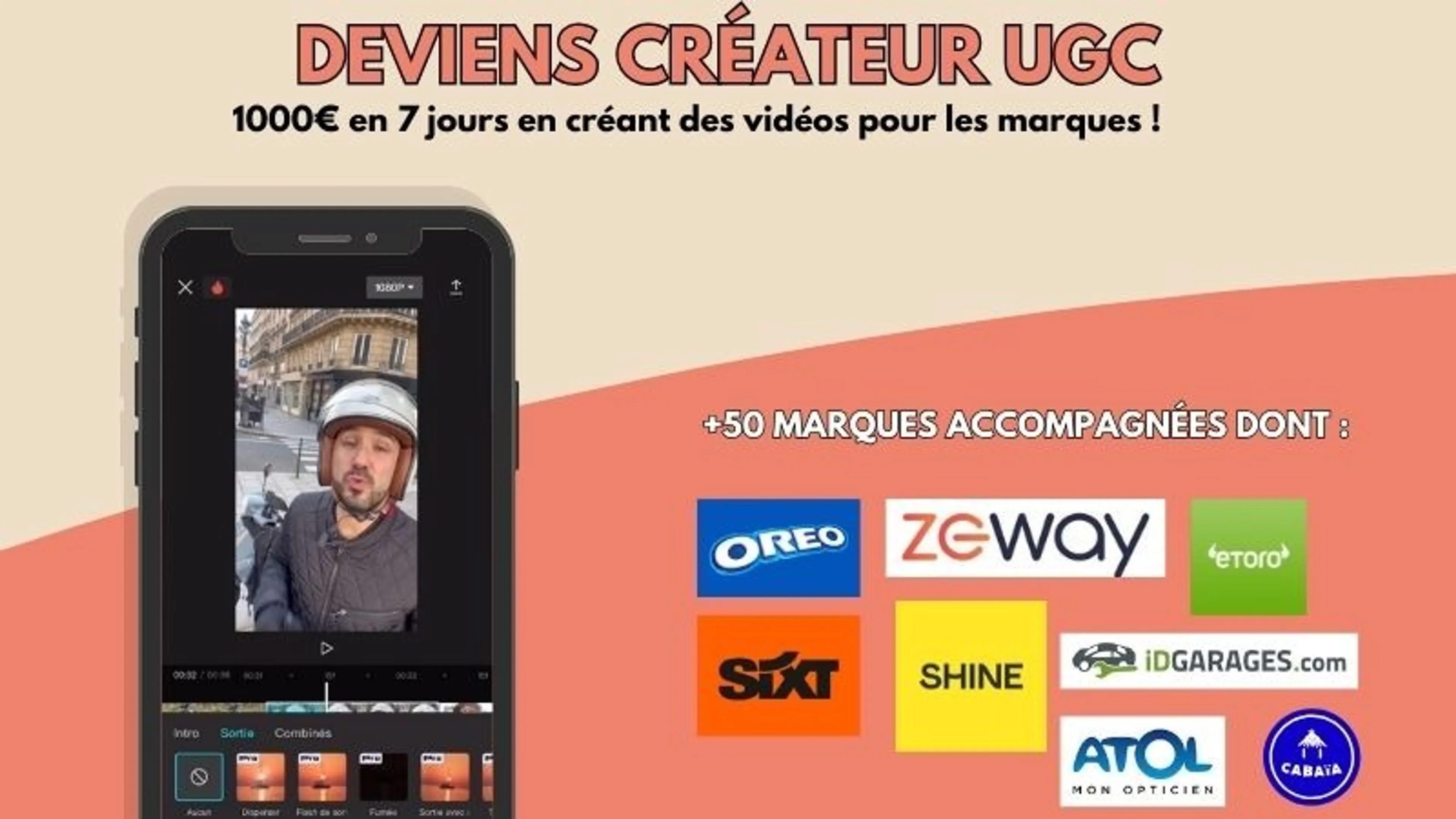 7 jours pour gagner 1000€ grâce à l'UGC - La stratégie de A à Z pour signer des marques à l'infini.