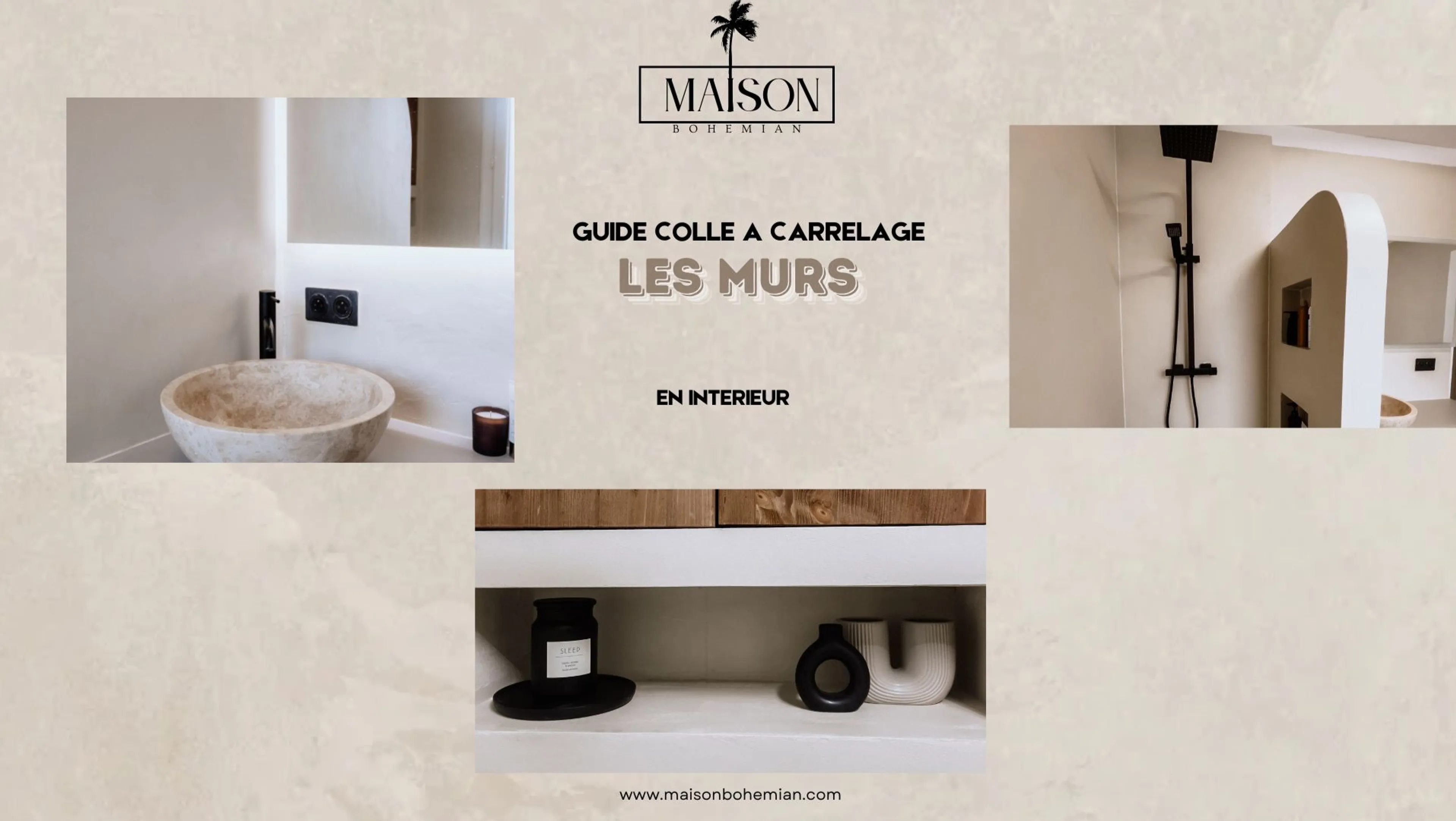 APPLICATION DE LA COLLE À CARRELAGE SPECIAL MUR (intérieur)