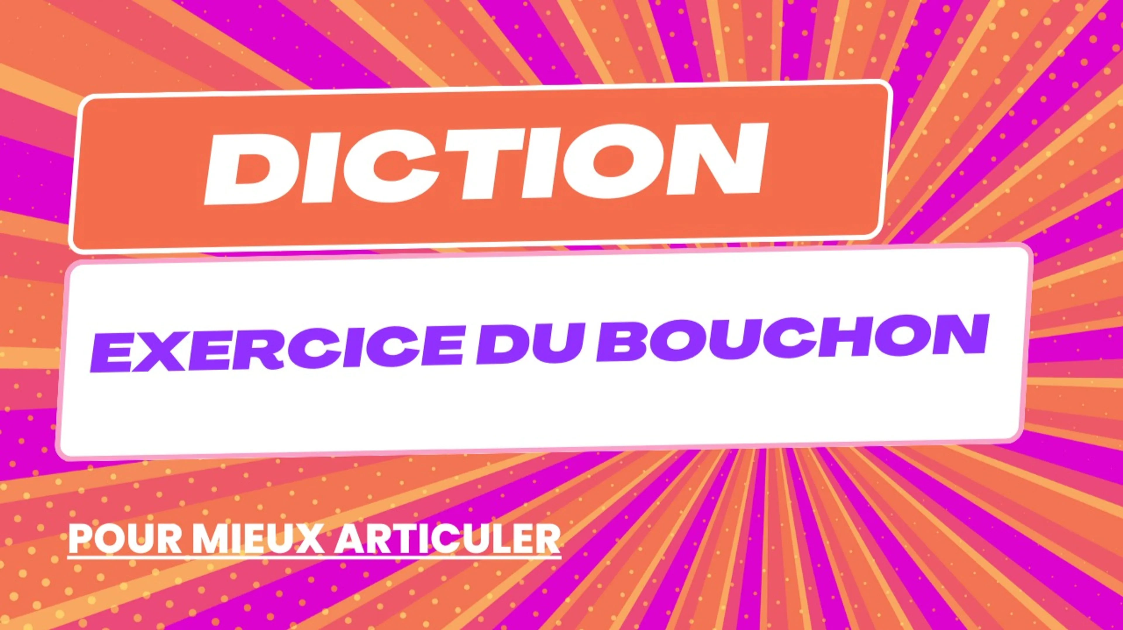 Diction : la méthode du bouchon entre les dents pour bien articuler