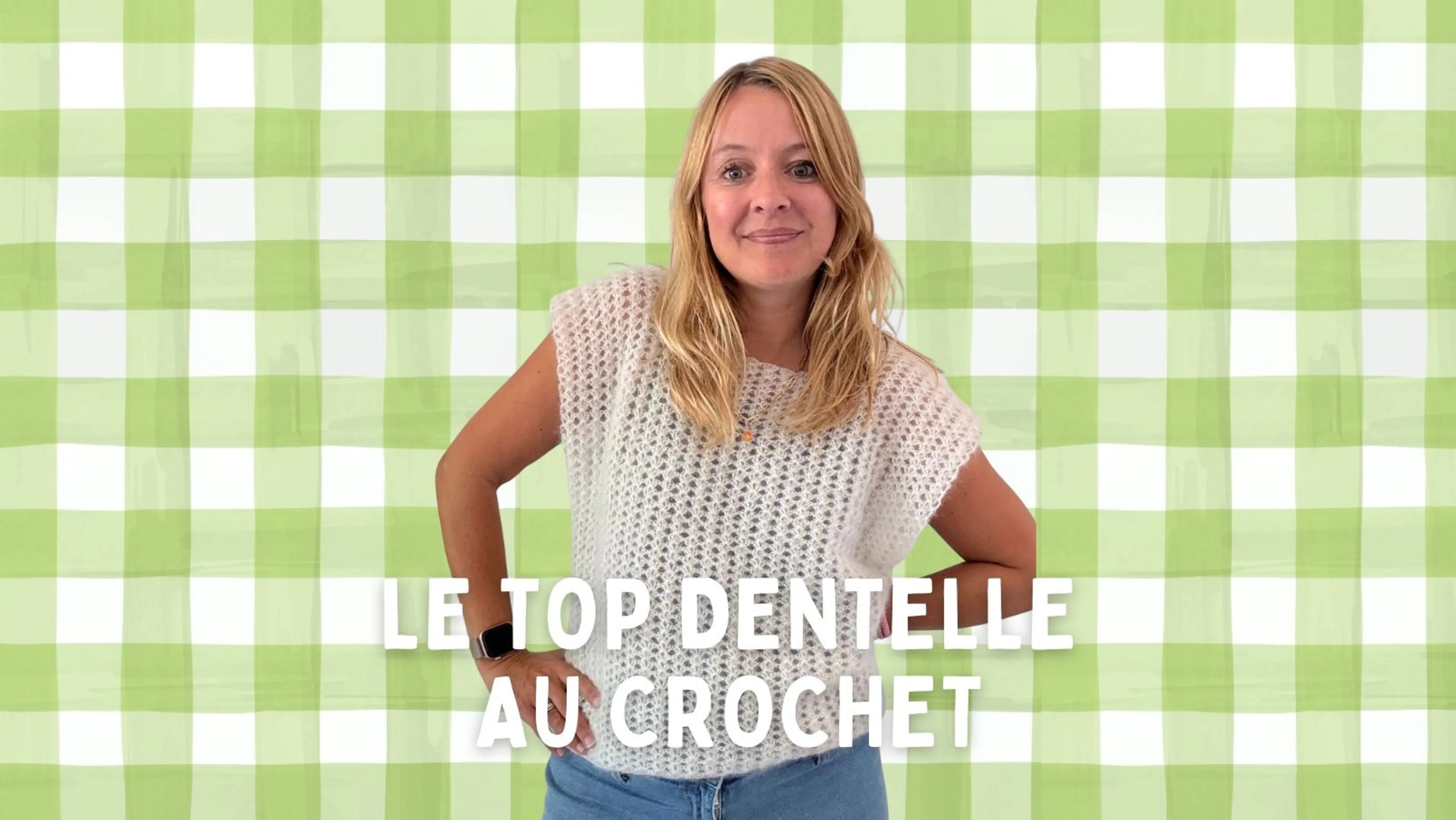 Le top dentelle au crochet