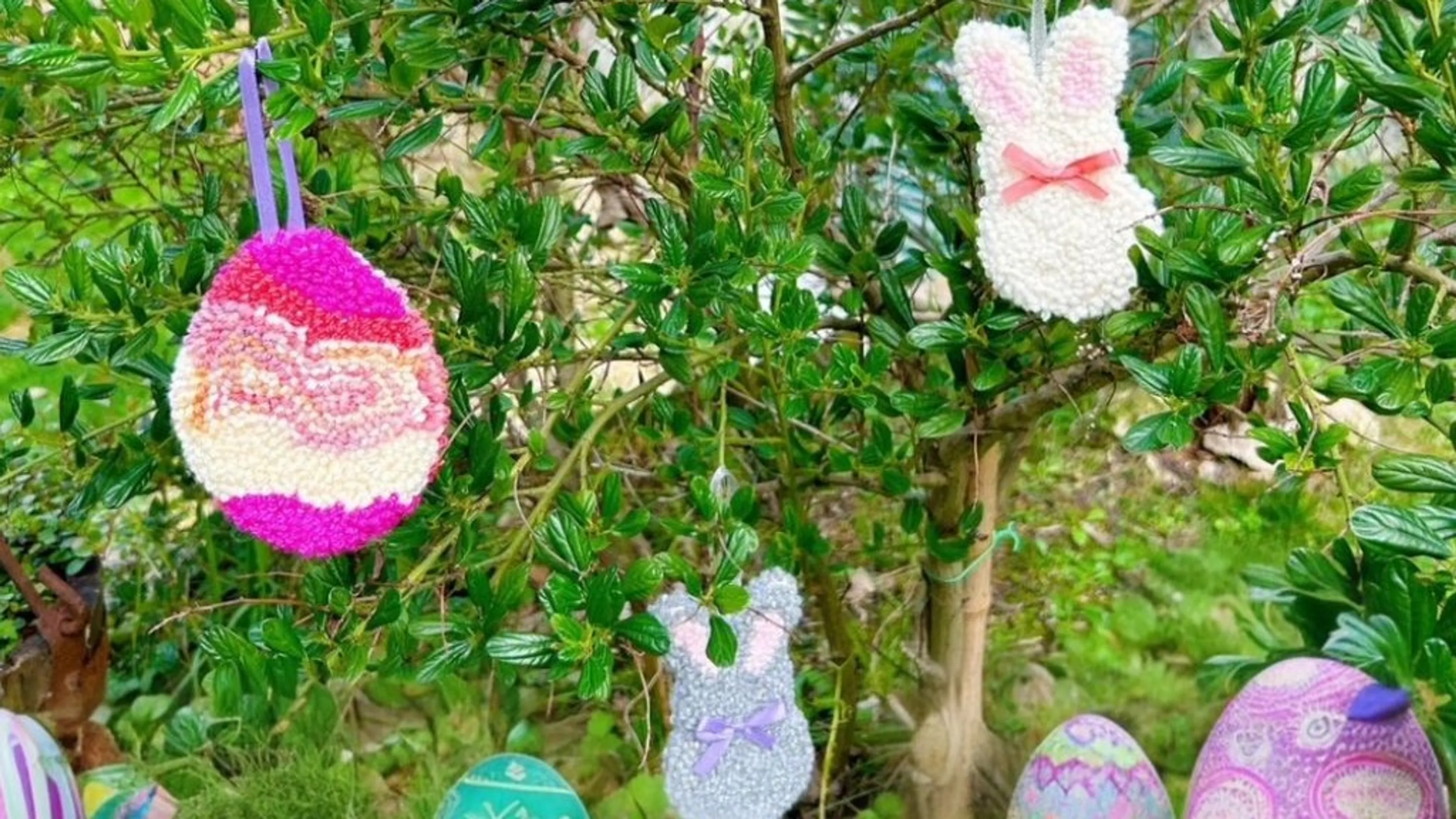 4 modèles punch needle de Pâques 🐣